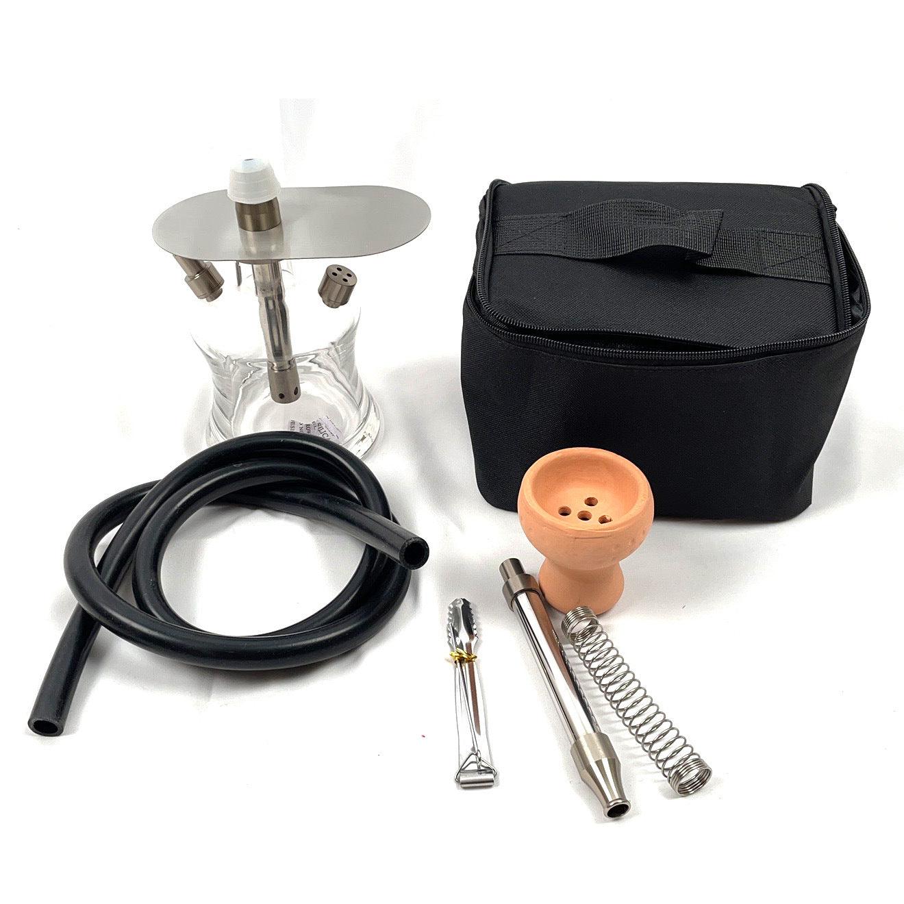 Premium Arab Hookah Set - Portable Shisha Glass Water Pipe with Carrying Bag | Perfect for Home Parties, Outdoor Gatherings & Relaxation