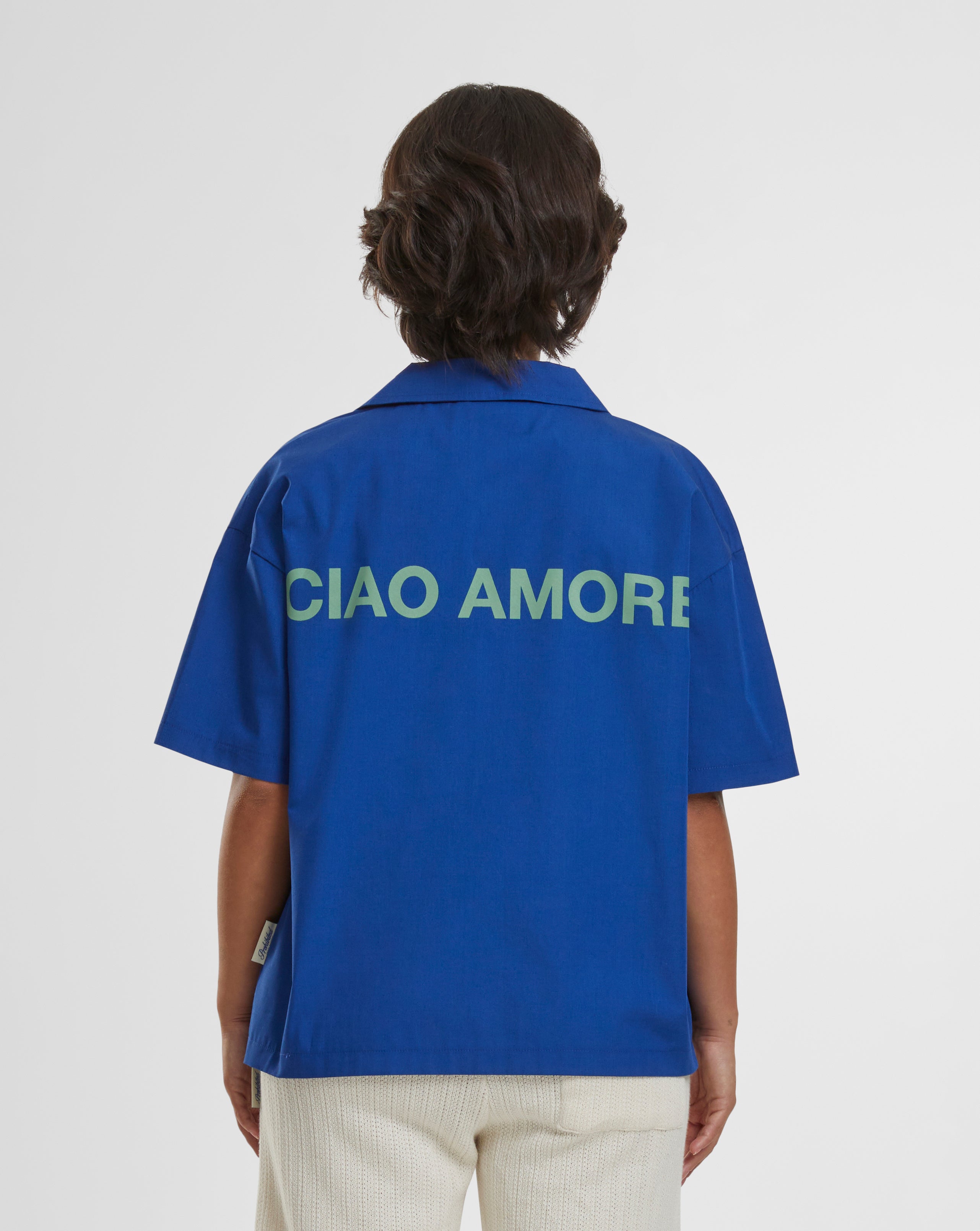 Ciao Amore Blue Shirt for Men - Stylish Casual Button Up Shirt for Everyday Wear, Date Night & Office Outfits