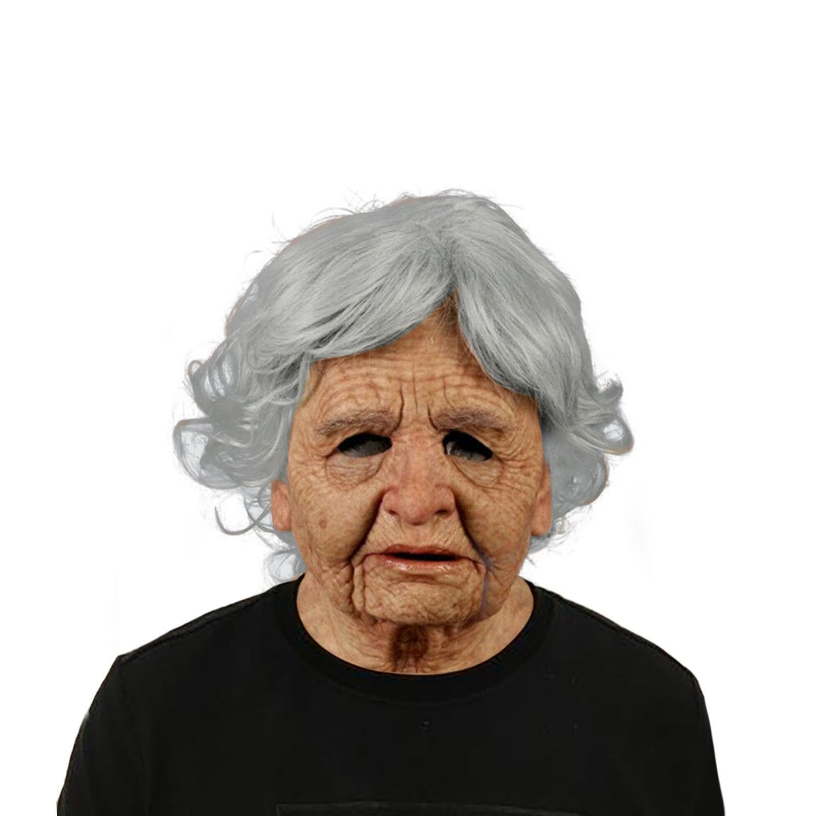 Realistic Old Man Mask for Halloween & Cosplay Scary Costume