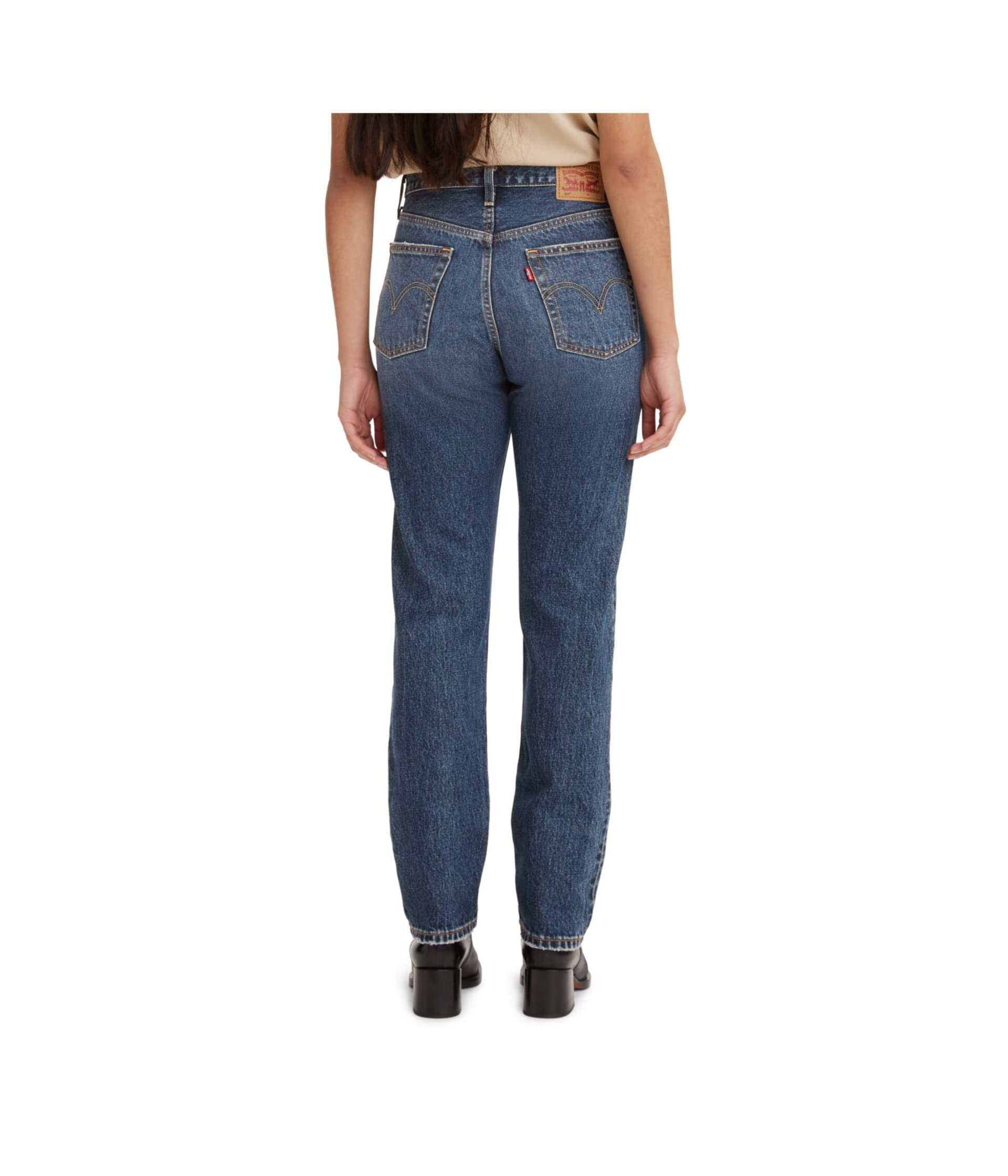 Levi's Women's Premium 501 Original Fit Jeans - Classic High Rise Straight Leg Denim Pants for Casual Wear & Everyday Style