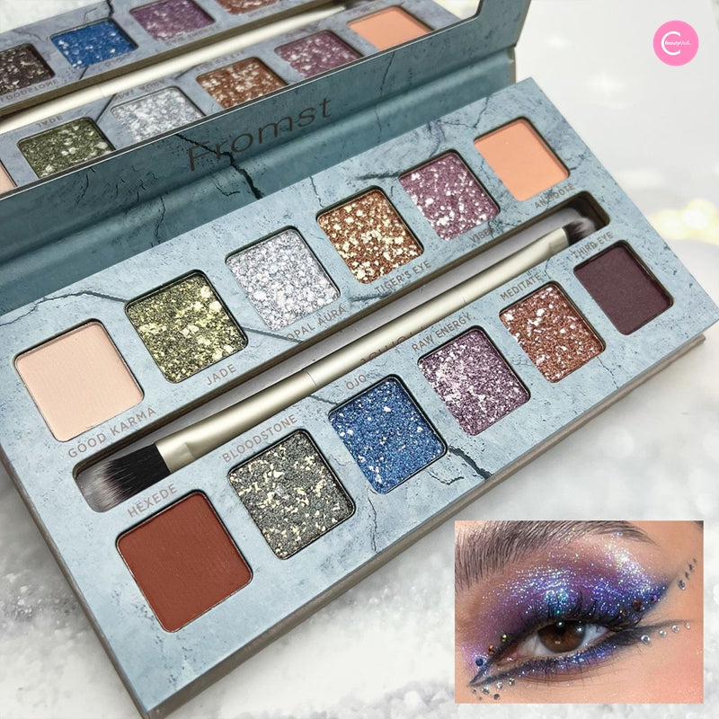 FROMST High Pigment 12 Color Eyeshadow Palette - Long Lasting Matte & Shimmer Makeup Set for Party, Wedding & Everyday Wear