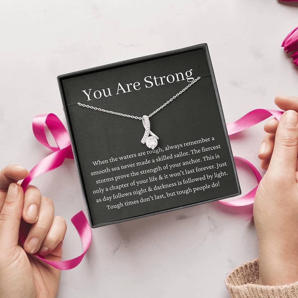 Personalized Inspirational Ribbon Gift for Get Well, Breakup, Divorce & Anxiety - Thoughtful Encouragement Present for Friends & Loved Ones - Perfect for Hospital Recovery, Emotional Support & Cheering Up