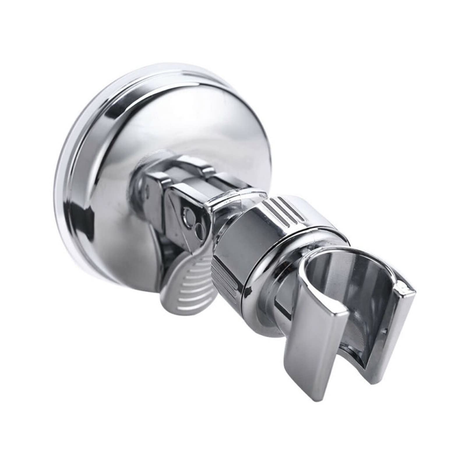 JMUNG Adjustable Shower Head Holder with Suction Cup - 360° Swivel Shower Bracket for Bathroom, Stable Rotation & Full Plating - Perfect for Handheld Showerheads in Showers, Bathtubs, and Spa Areas
