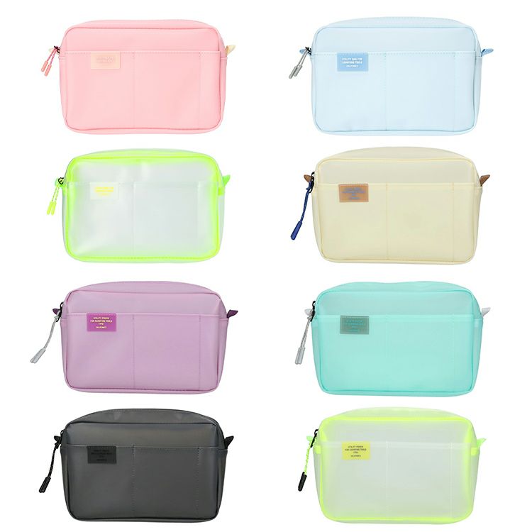 Delfonics Utility Pouch POP Small Size - Compact Inner Carrying Bag for Stationery, Cosmetics & Travel Essentials | Perfect for Organizing Office Supplies, Makeup & Daily Carry Items