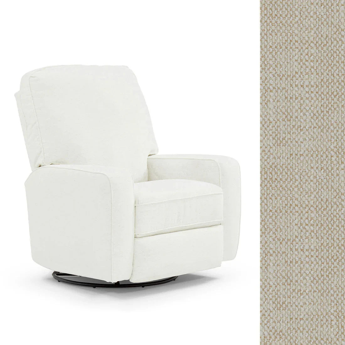 Bilana Swivel Glider Recliner Chair - Best Comfort for Living Room, Nursery & Office - Ergonomic Design with Smooth 360° Rotation