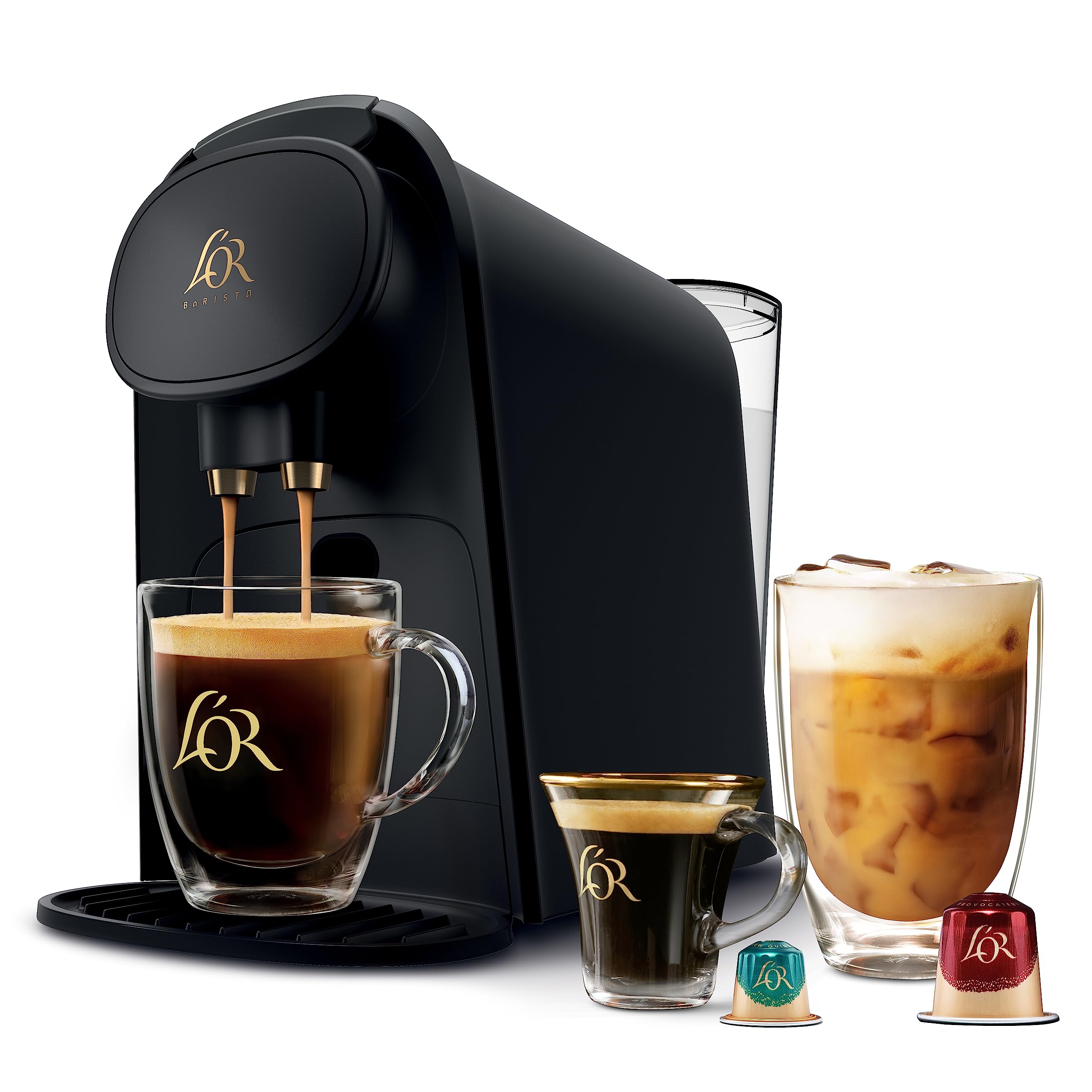 Philips L'OR Barista System Coffee & Espresso Machine Combo - Matte Black | Perfect for Home Baristas & Coffee Lovers | Brew Cafe-Quality Drinks at Home