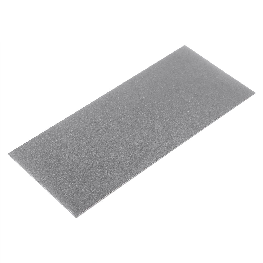 Oumefar 320 Grit Square Sharpening Stone - Professional Thin Plate Polishing & Knife Grinding Tool for Kitchen Knives, Scissors, Chisels - Perfect for Home Chefs & Woodworkers
