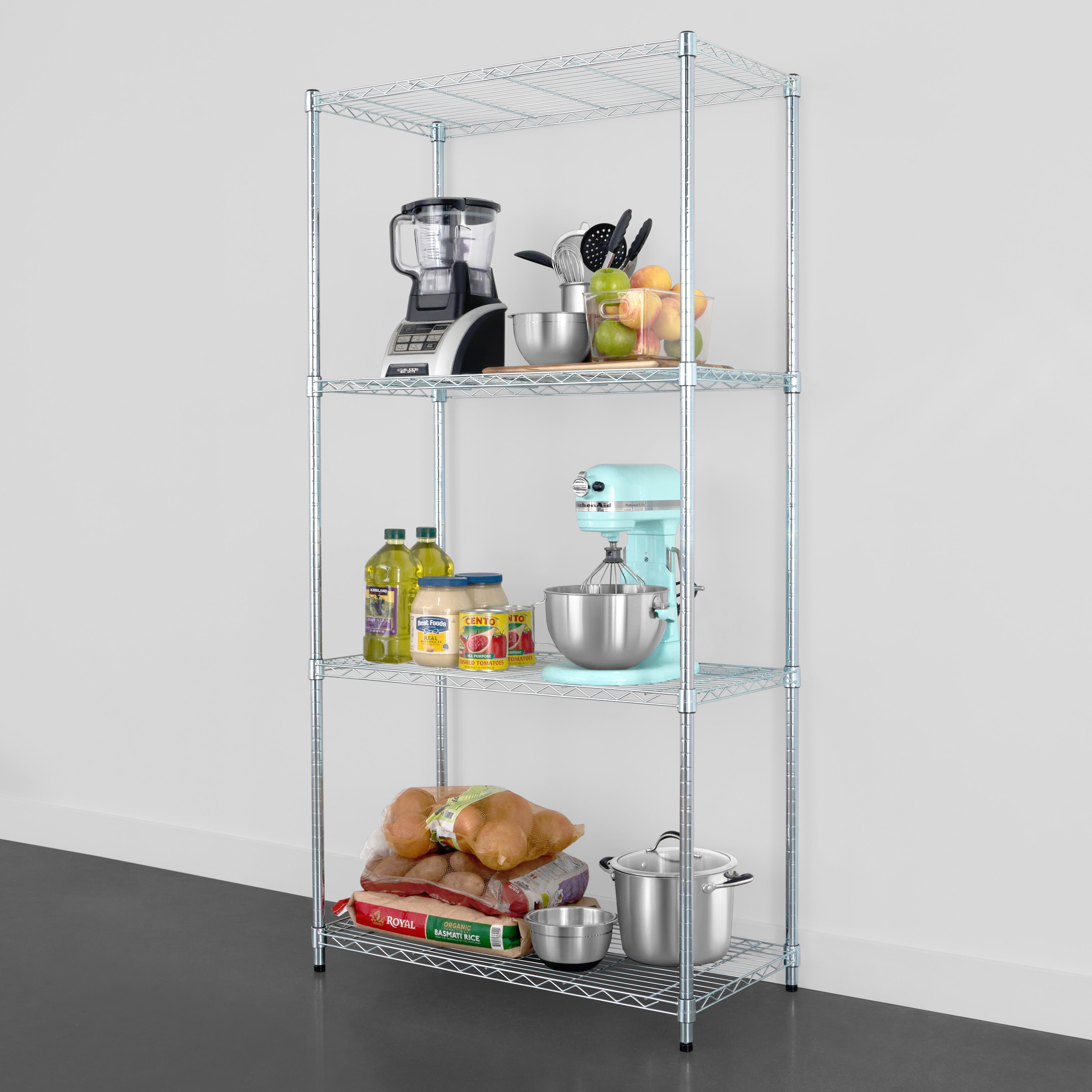 4-Tier Wire Shelving Unit 18