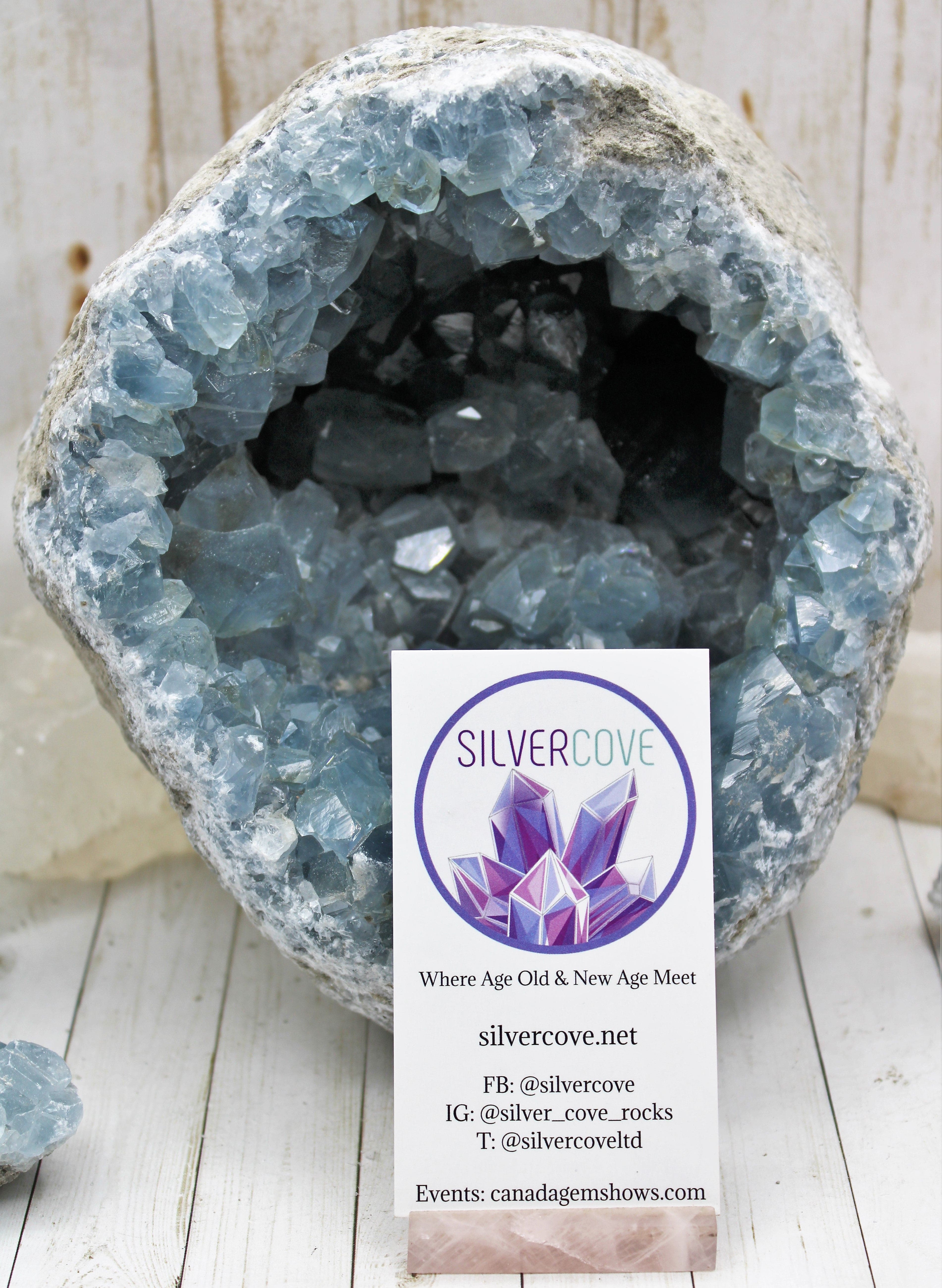 Natural Celestite Crystal Cluster - Healing Stone for Meditation, Home Decor & Spiritual Growth | Perfect for Yoga, Reiki & Positive Energy