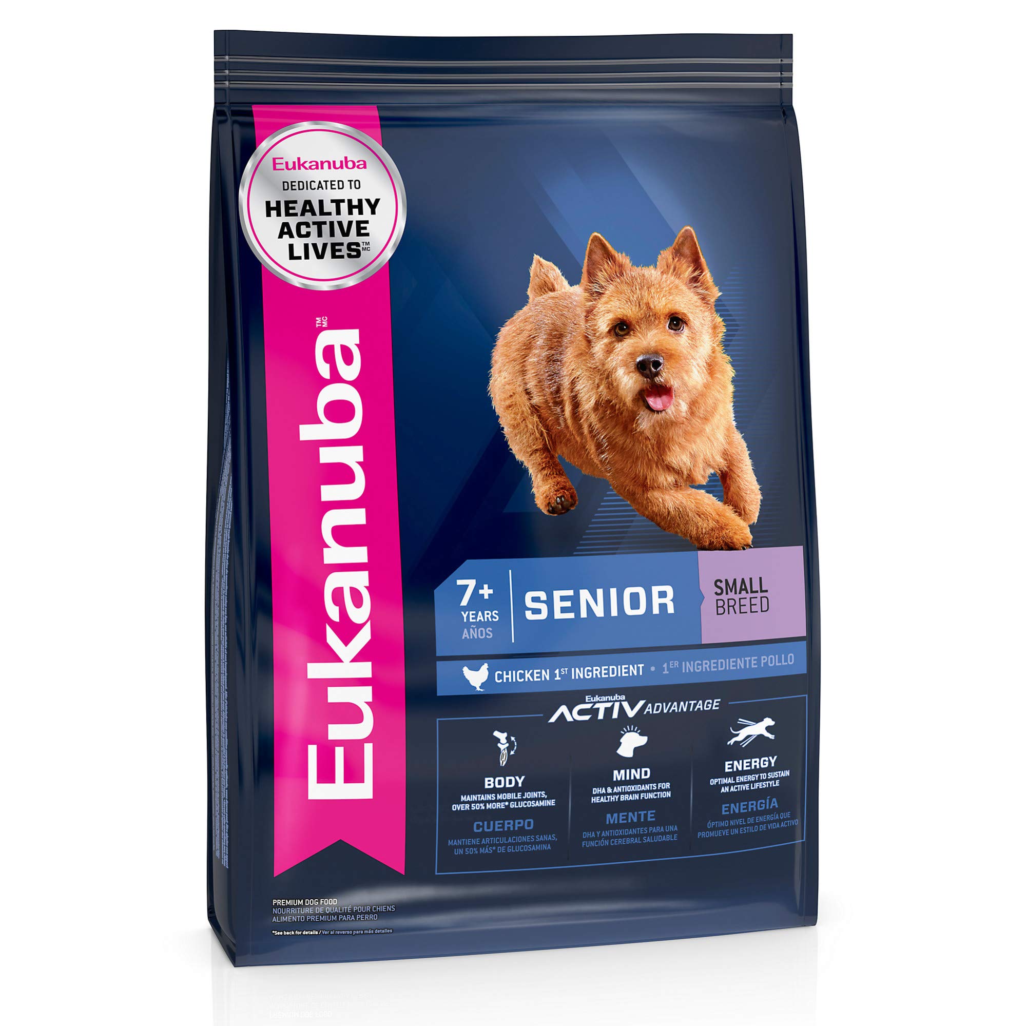 Eukanuba Senior Small Breed Dry Dog Food for Older Dogs - 5 lb Bag | High Protein & Joint Support for Aging Small Dogs - Perfect for Daily Feeding & Senior Pet Care