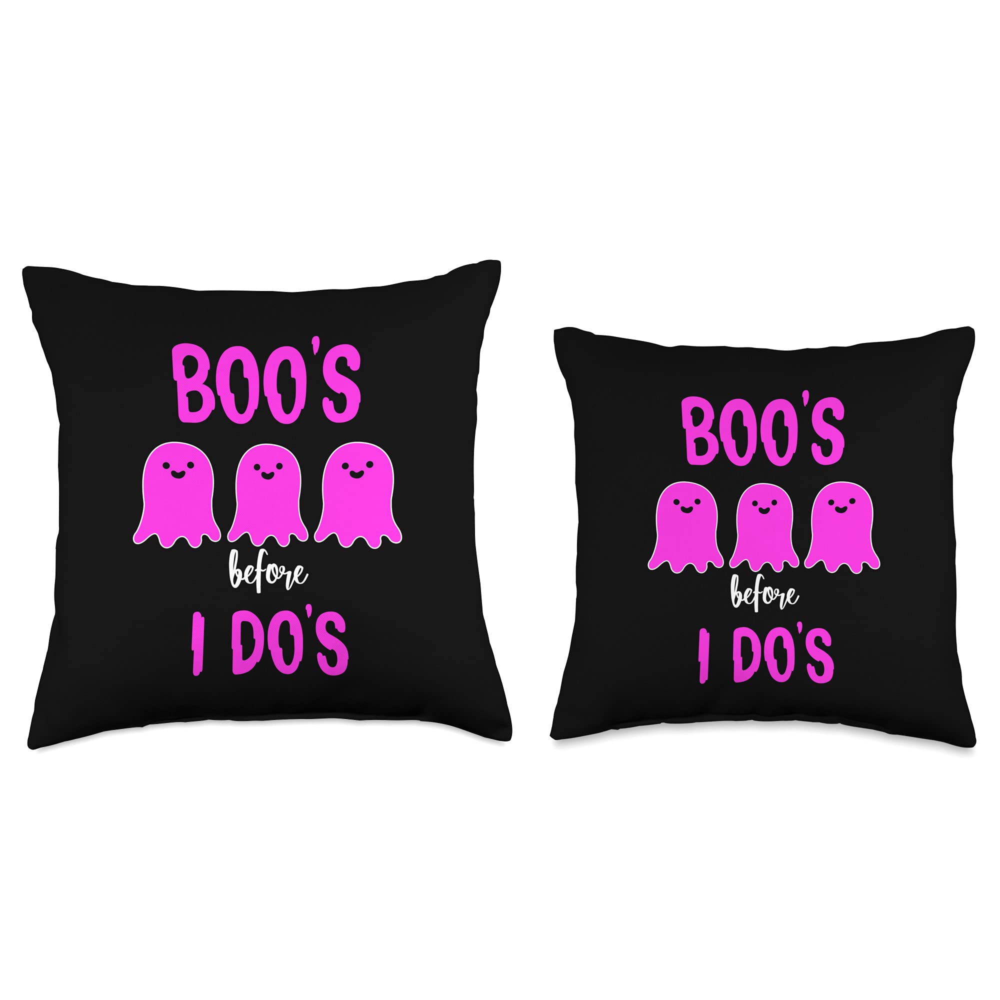 Bachelorette Party Throw Pillow - Funny 'Boo's Before I Do's' Decorative Cushion for Wedding Showers, Girls Night & Bridal Decor