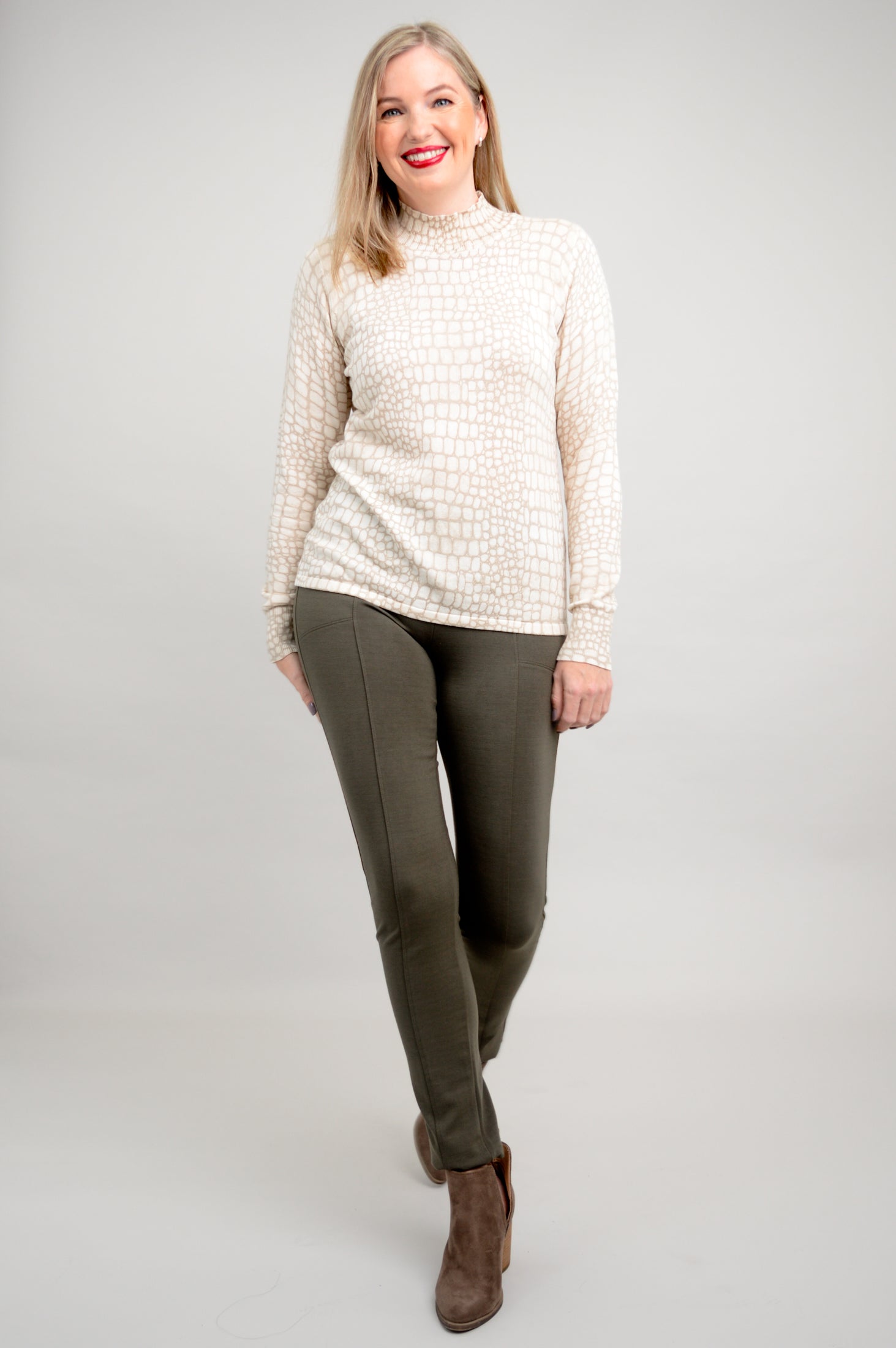 Cameron Sweater | Croco Tana Bamboo Cotton Blend | Cozy & Stylish Pullover | Perfect for Fall & Winter Outfits | Final Sale