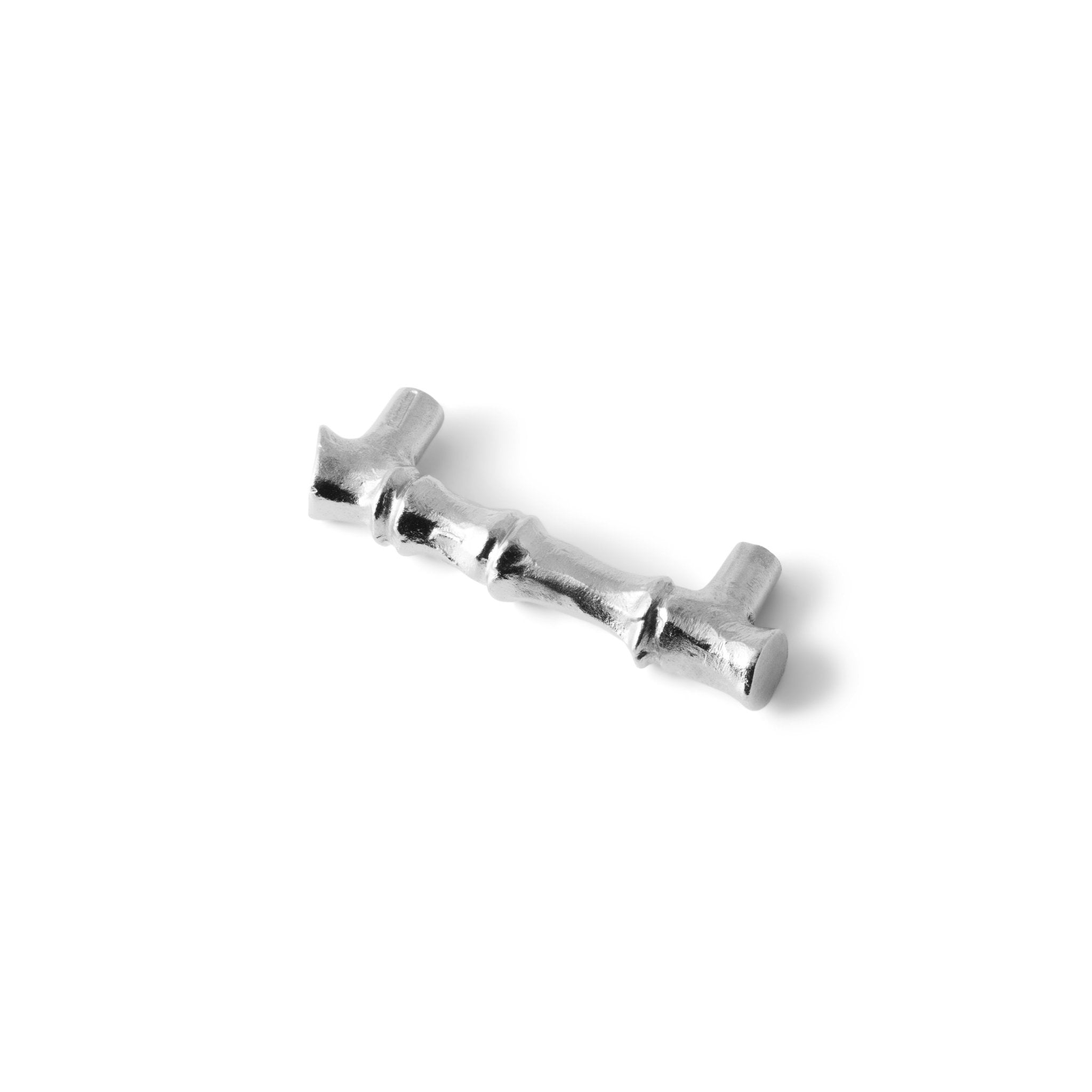 Silver Tone Bamboo Drawer Pulls - Elegant Cabinet Handles for Kitchen & Bathroom - Perfect for Home Renovation & DIY Projects