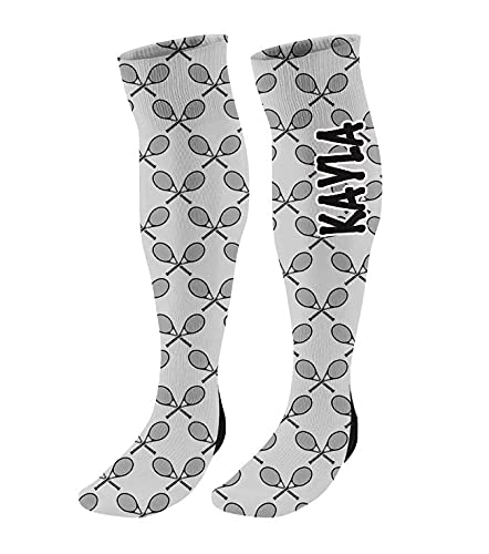 FAN STAR Custom Tennis Knee High Socks for Women & Men - Breathable Sports Socks for Running, Basketball, Volleyball - Perfect for Athletes & Casual Wear