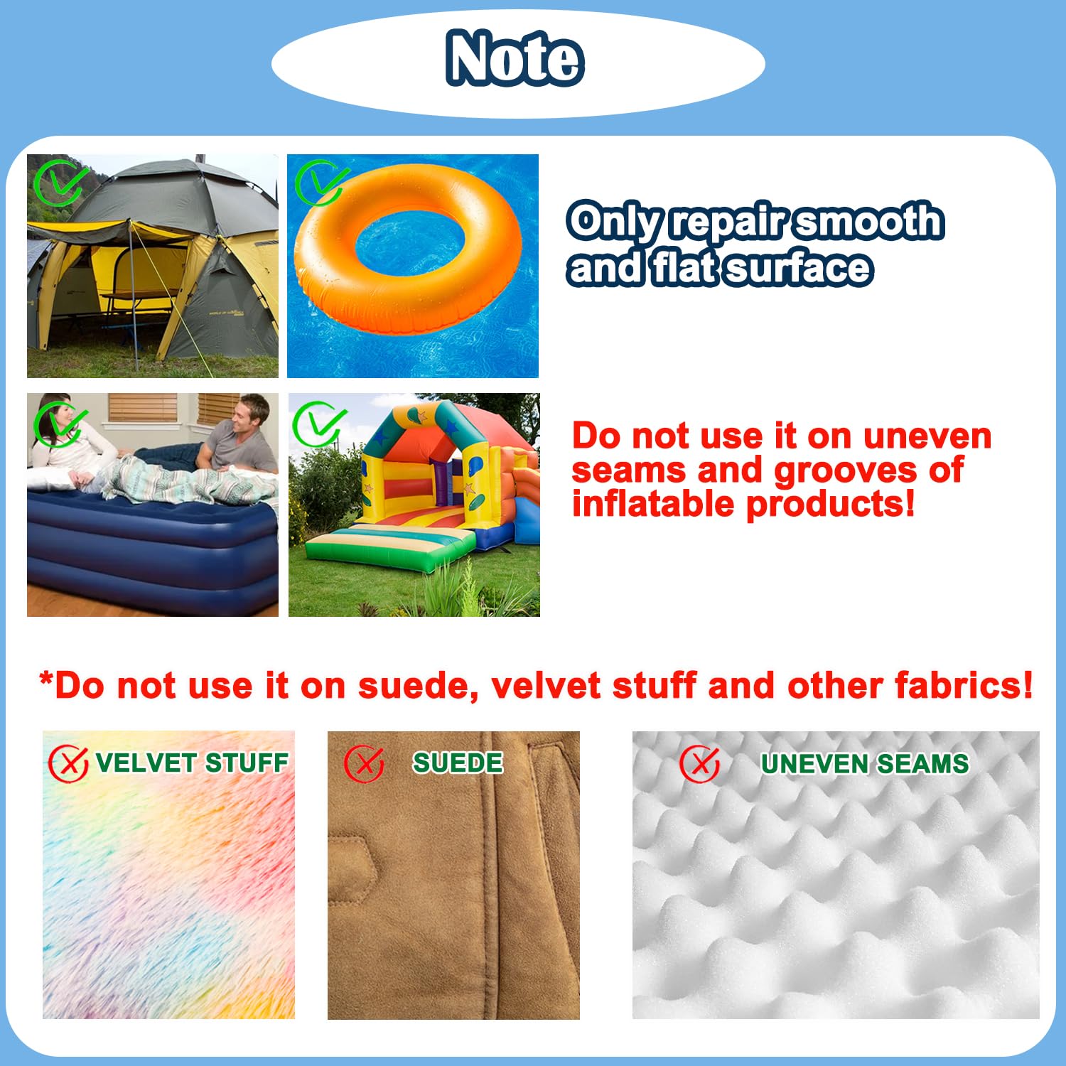 **4IN x 7FT Inflatable Patch Repair Kit - Waterproof TPU Air Mattress Repair Kit for Pool Floats, Swimming Rings, Bounce Houses, Air Beds & Tents - Quick Fix for Inflatable Toys (Great for Camping, Beach Trips & Pool Parties)**
