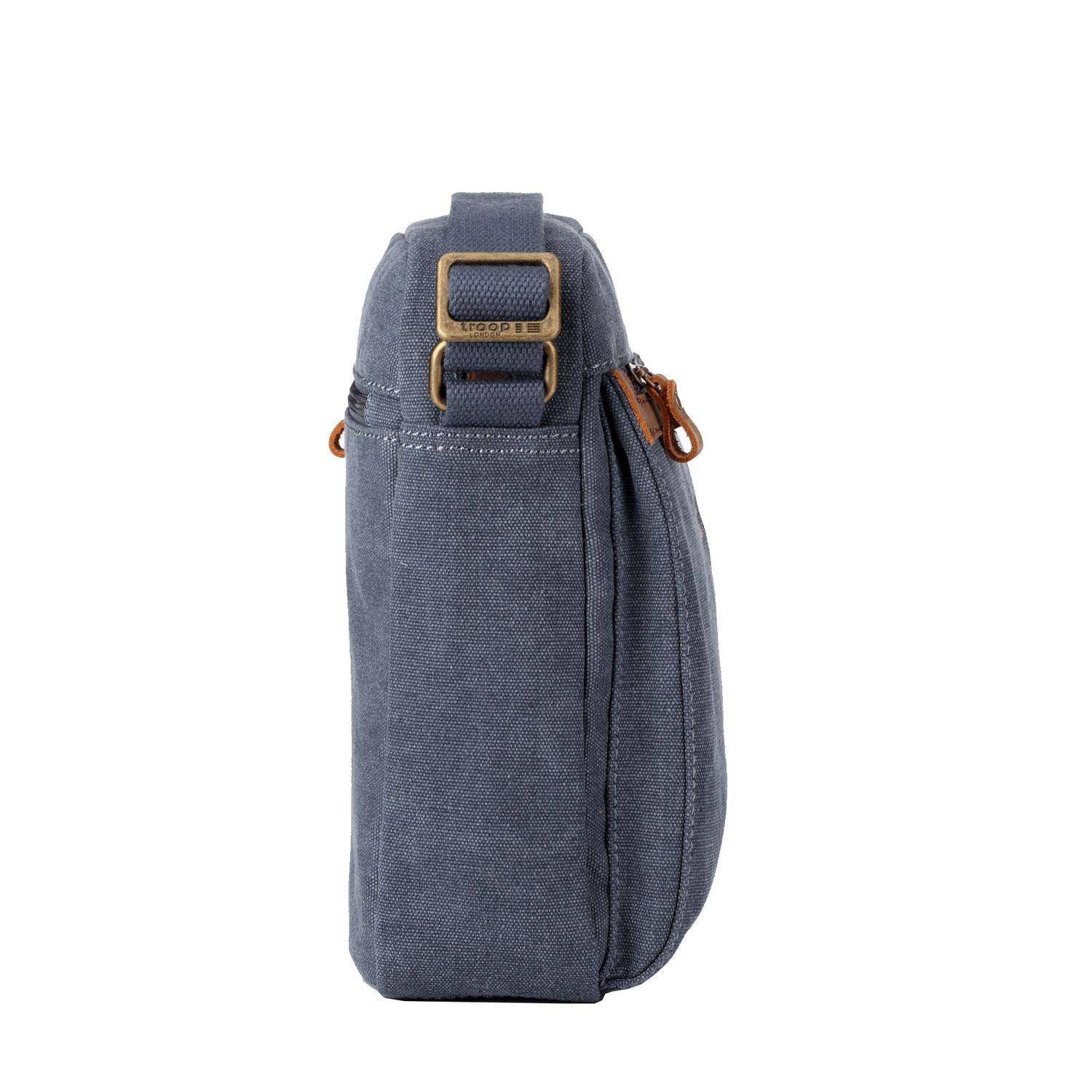 Troop London Classic Canvas Crossbody Bag for Men & Women - Stylish & Durable Shoulder Bag for Travel, Work & Everyday Use