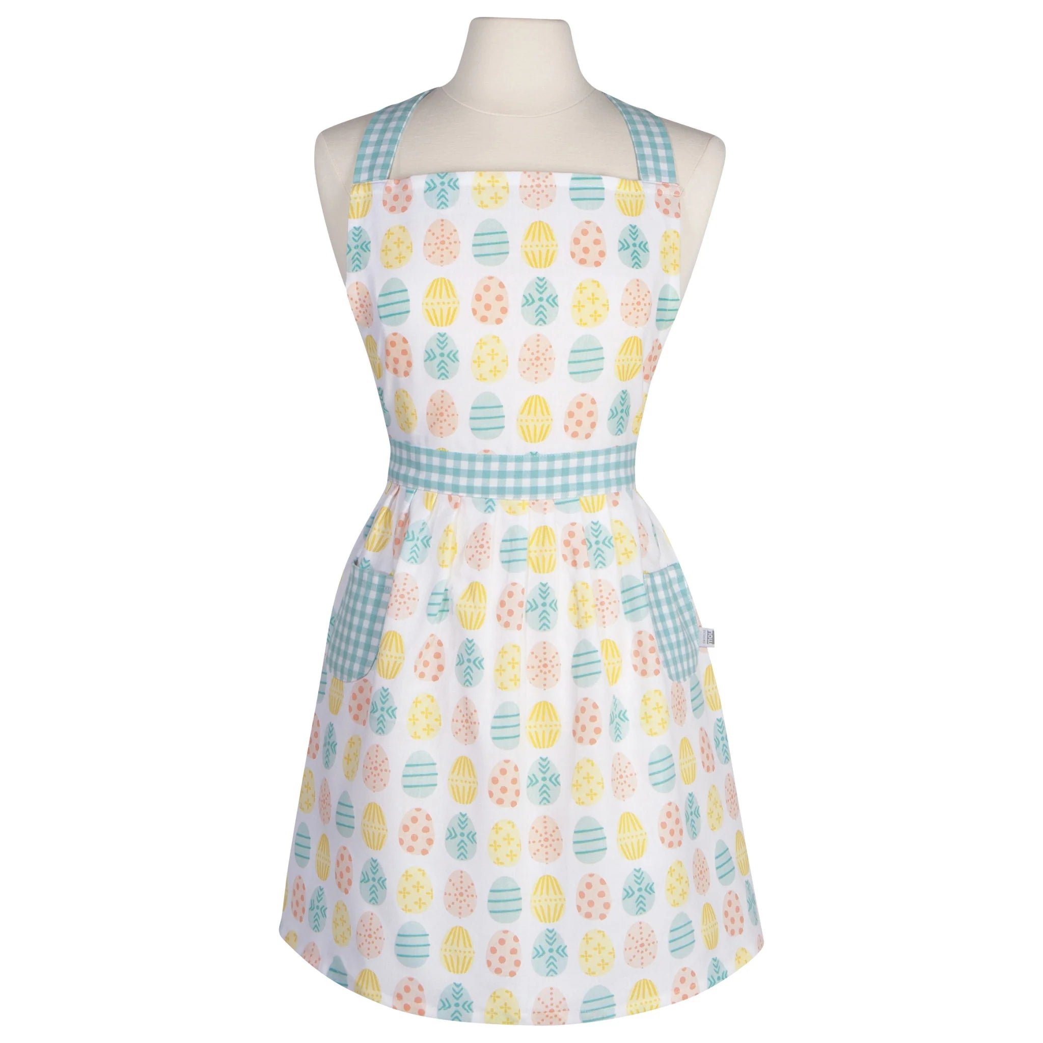Now Designs Cotton Classic Apron - Adjustable & Durable Kitchen Apron for Cooking, Baking, BBQ - Perfect Easter Gift for Women & Men - Ideal for Home Chefs, Holiday Cooking, and Easter Egg Decorating