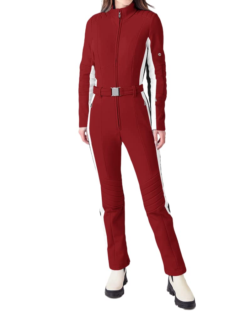 Aurgelmir Women's Winter Ski Suit - Insulated Waterproof Snowsuit Coverall for Skiing, Snowboarding & Outdoor Sports - One-Piece Jumpsuit with Jacket & Pants for Cold Weather Activities