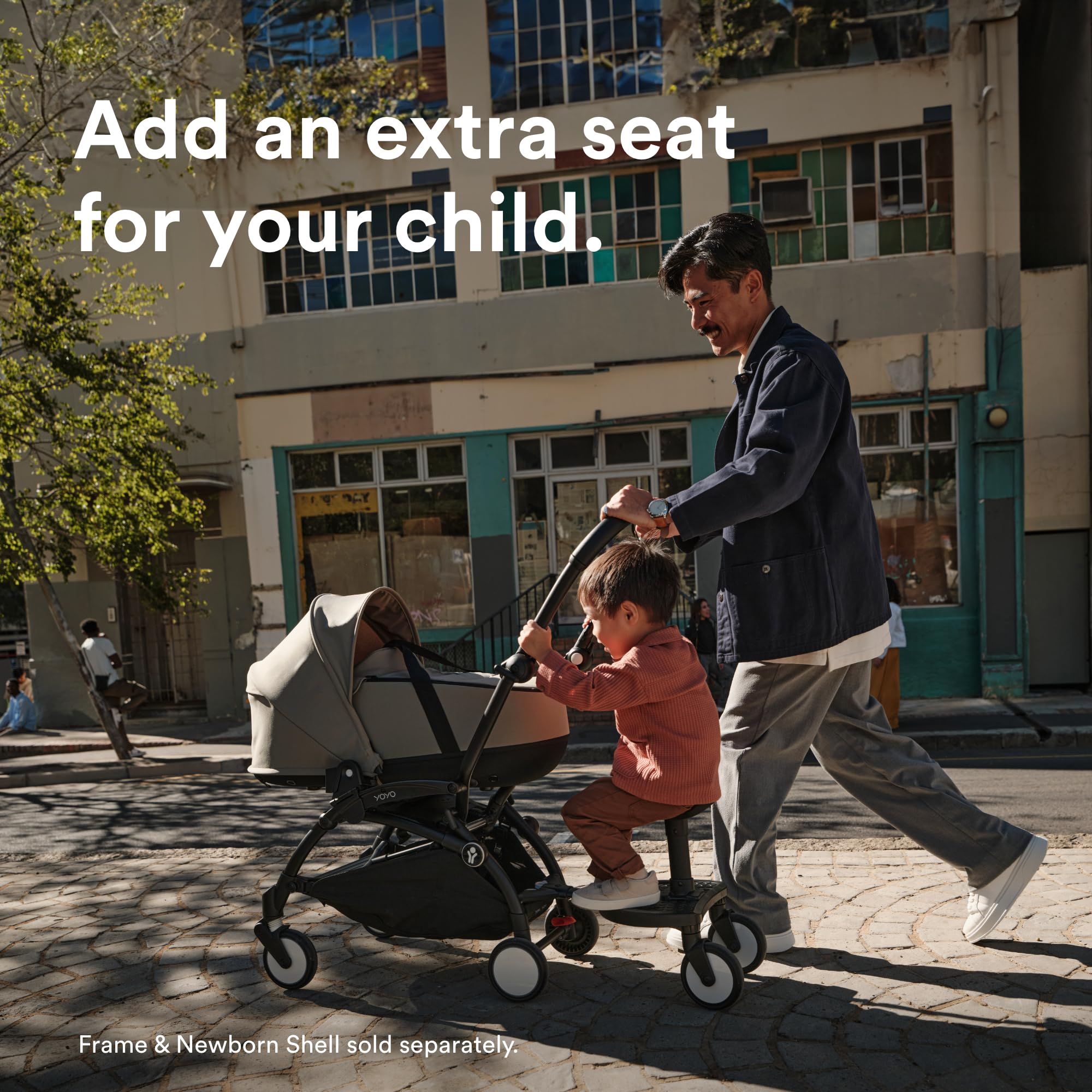 Stokke YOYO Stroller Board - Easy Installation for YOYO Strollers - Extra Seat for Kids Up to 44 lbs - Perfect for Siblings & Travel Accessories