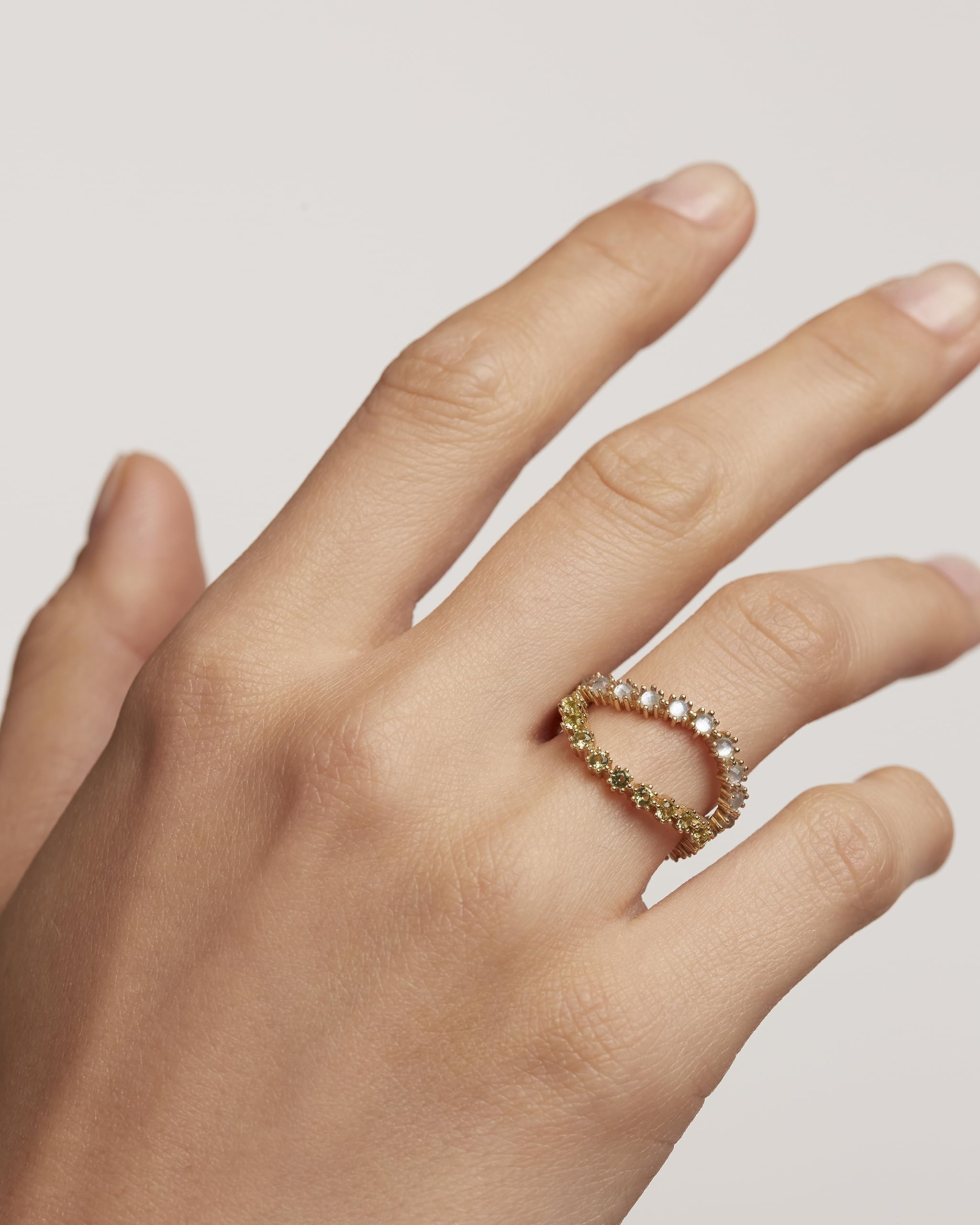 Kara Rings for Women - Elegant Gold & Silver Stackable Rings Set | Perfect for Everyday Wear, Gifts & Special Occasions