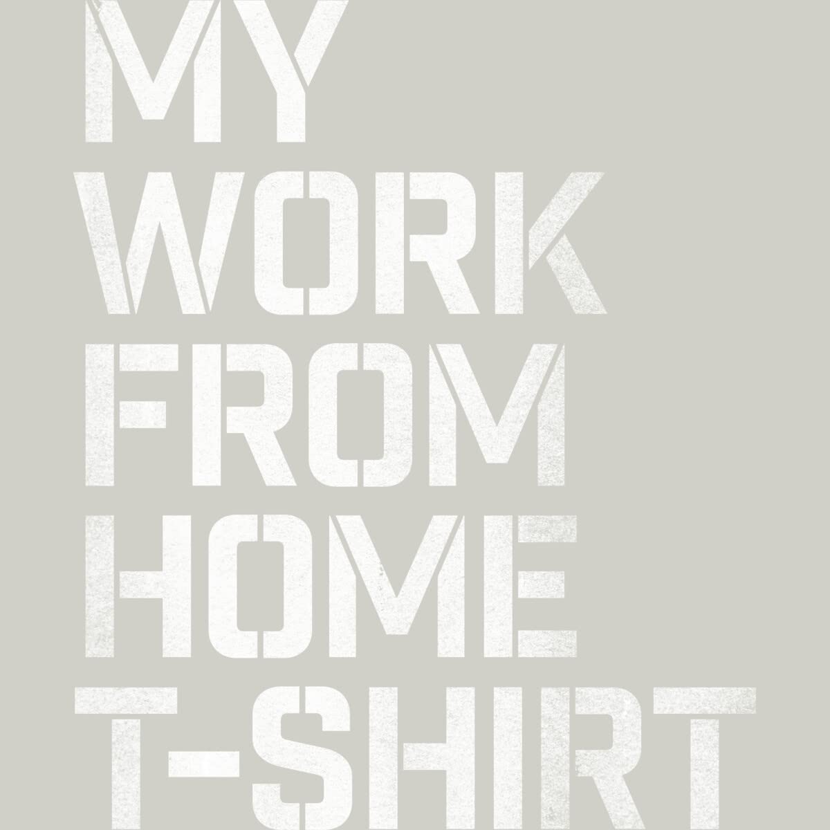 Design By Humans Men's Work From Home Graphic T-Shirt - Soft Cotton Tee for Remote Work, Casual Wear & Home Office | Comfortable Loungewear for Video Calls, Relaxing at Home & Everyday Use