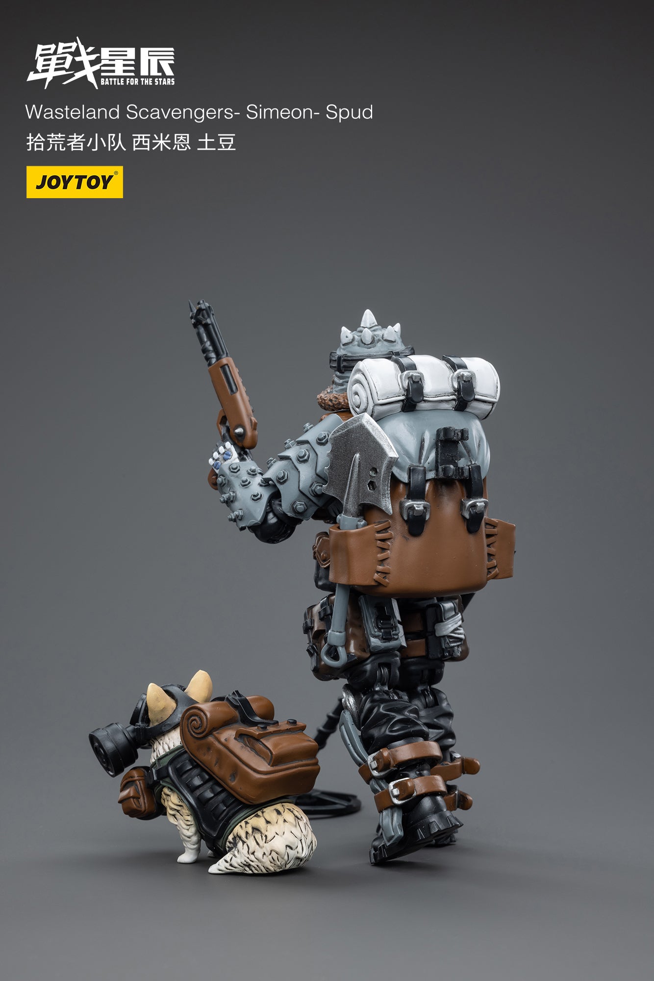 1/18 JOYTOY 3.75 Inch Wasteland Scavengers Action Figure Set (3PCS) - Post-Apocalyptic Collectible Toys for Display, Photography & Role Play