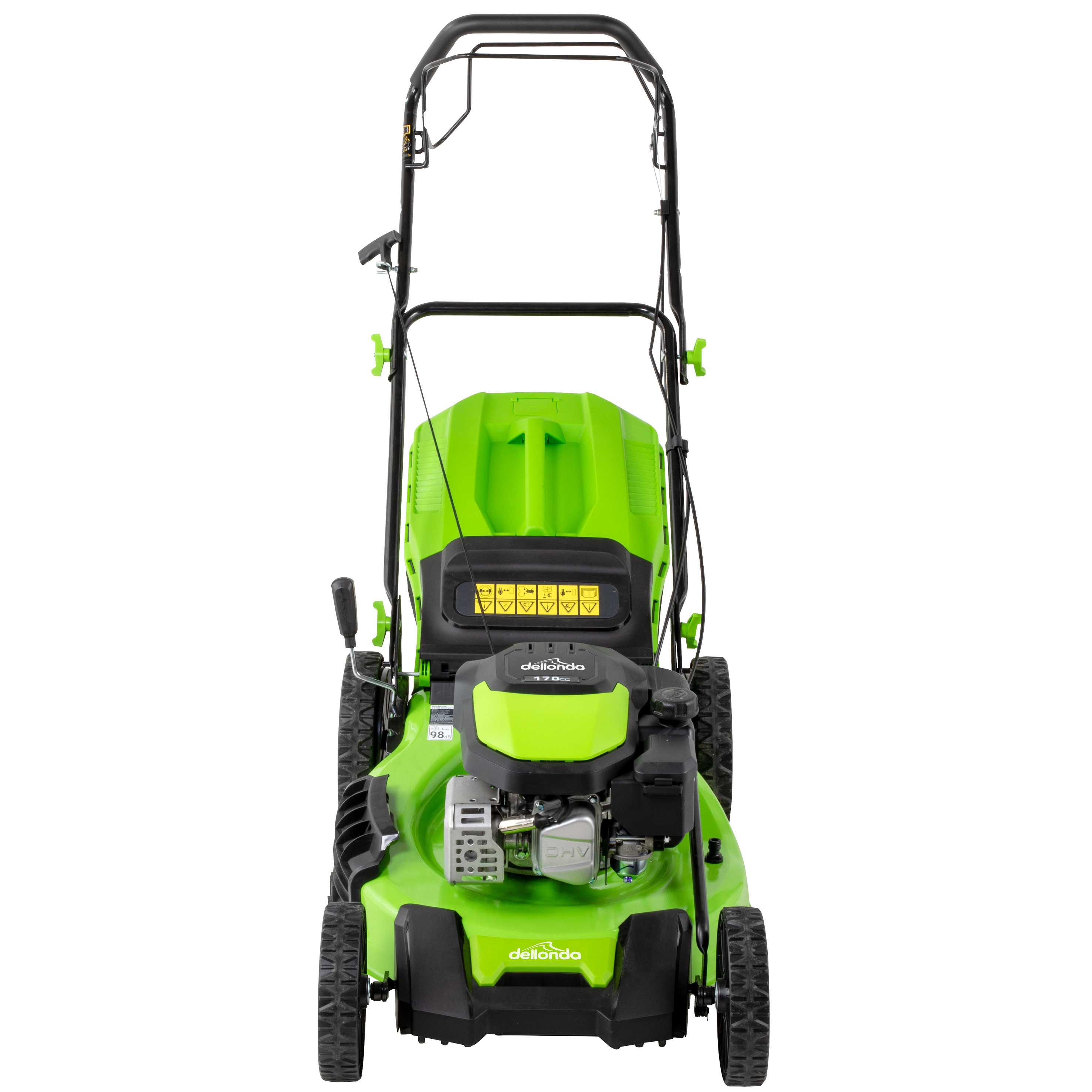 170cc 20-Inch 4-Stroke Self-Propelled Gas Lawn Mower with 51cm Cutting Width - DG102 Model - Perfect for Medium to Large Yards, Residential Lawn Care & Landscaping