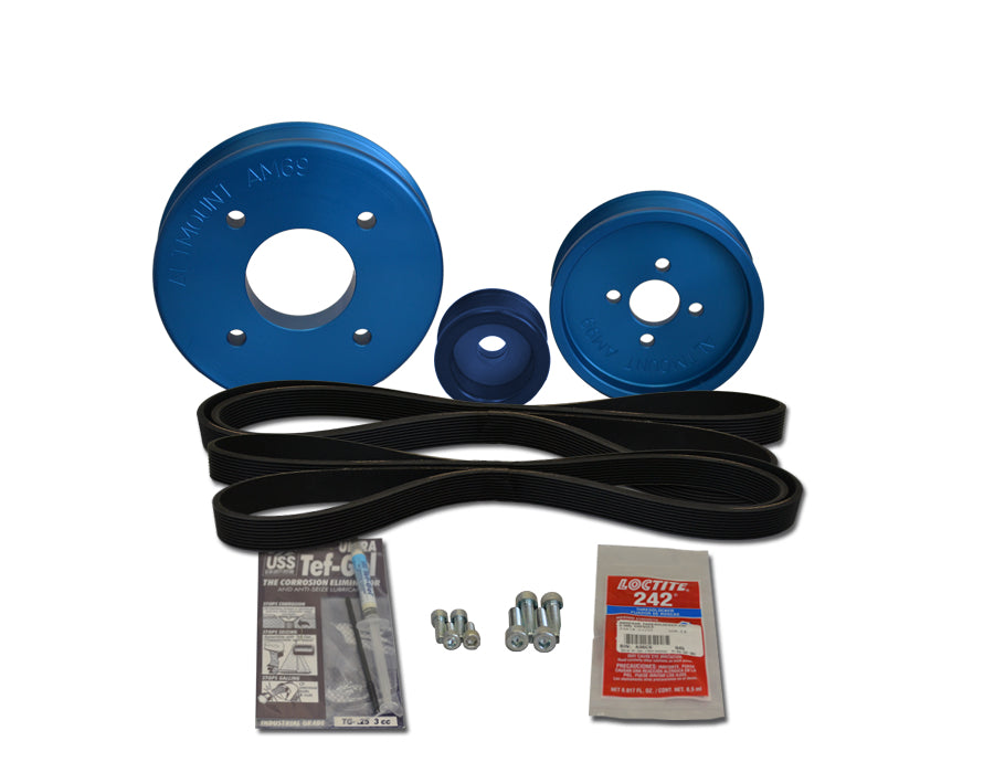 Yanmar 3YM30 Serpentine Belt Pulley Kit - Replacement for 3YM Marine Engines - Perfect for Boat Engine Maintenance & Repairs