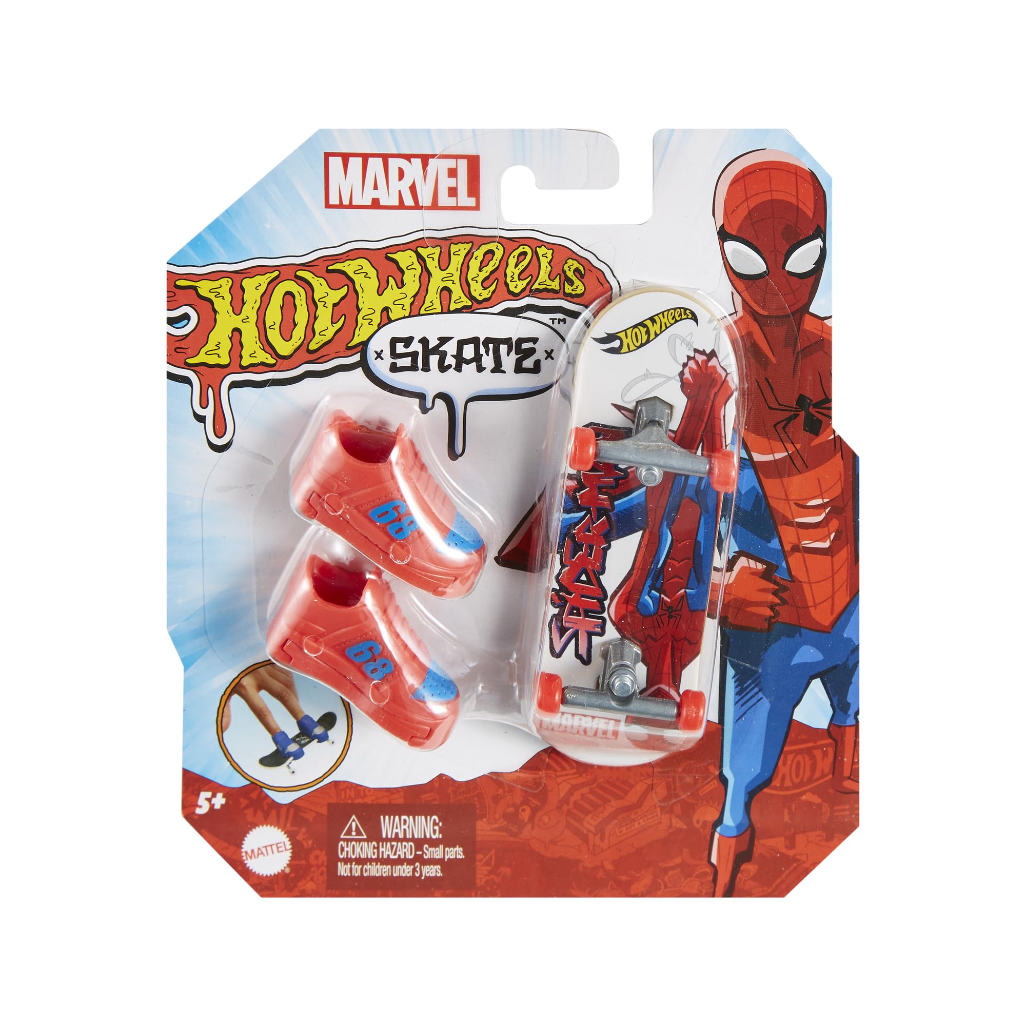Hot Wheels Marvel Spider-Man Skateboard - Premium Collectible Toy for Kids & Adults - Perfect for Play, Display & Gifting