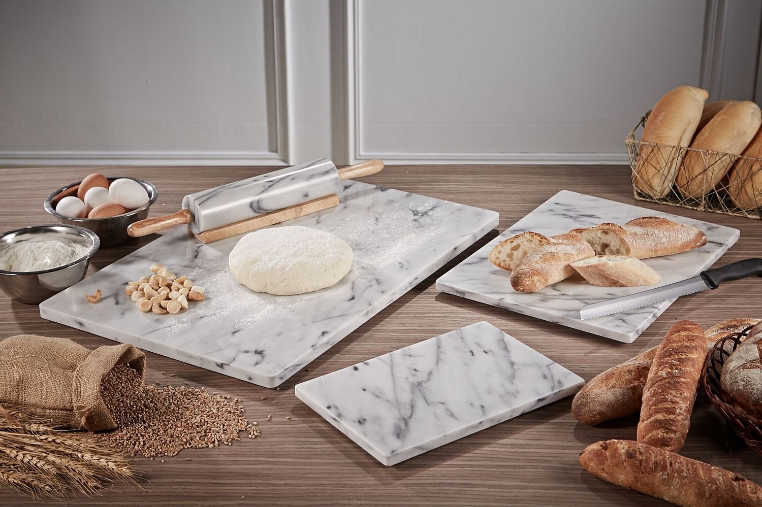 Premium 12x16 Inch Non-Slip Pastry Board with Rubber Feet - Ideal for Dough Rolling, Chocolate Tempering & Baking - Perfect for Home Bakers & Professional Chefs