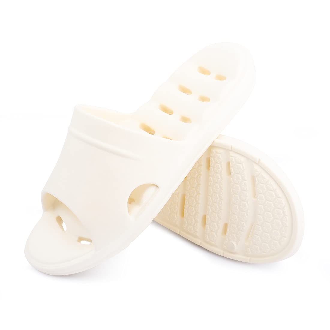 LM Women's Non-Slip Shower Slippers - Comfortable Bathroom Sandals with Anti-Skid Sole for Home, Dorm, Spa & Pool Use - Soft House Slippers for Indoor/Outdoor Wear