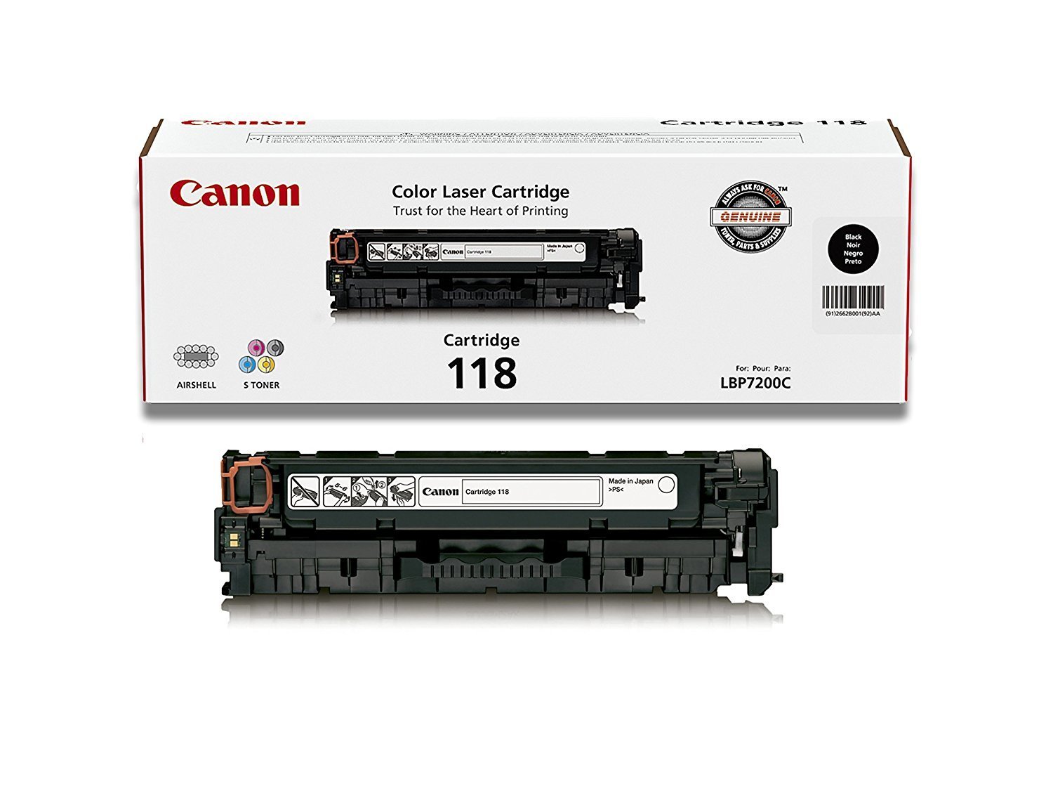 Canon 118 Black Laser Toner Cartridge 2-Pack - Compatible with imageCLASS MF8350 & MF8580 Printers | High-Yield Replacement for Office & Home Printing