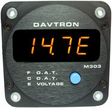 M303-2 Outside Air Temperature Sensor with Fahrenheit & Celsius Display - Rear Mount Voltage Sensor for Automotive, HVAC & Industrial Applications