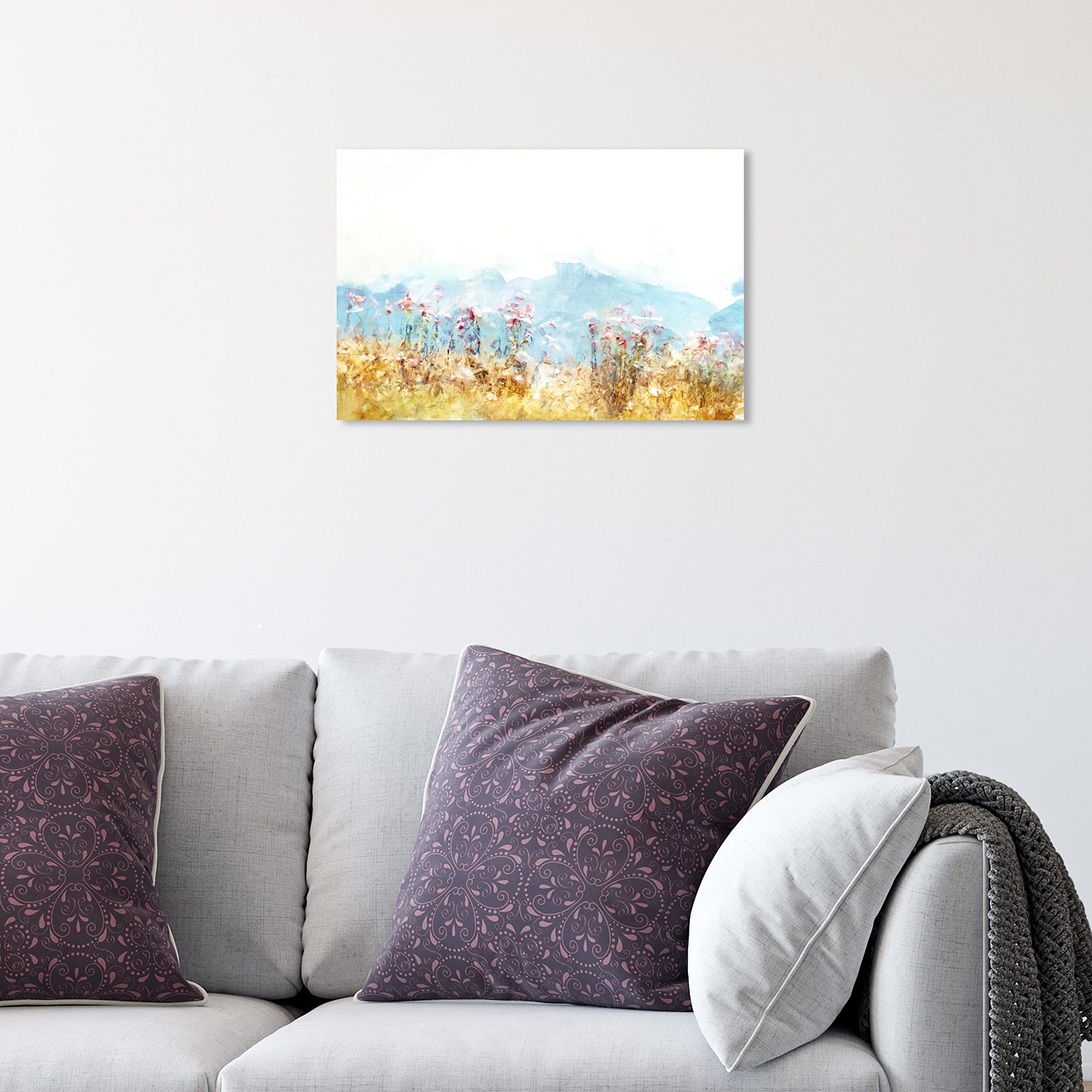 Oliver Gal Artist Co. Provence Landscape Wall Art Canvas Print - 15x10 Inch Yellow & Blue Nature Painting - Modern Home Decor for Living Room, Bedroom & Office