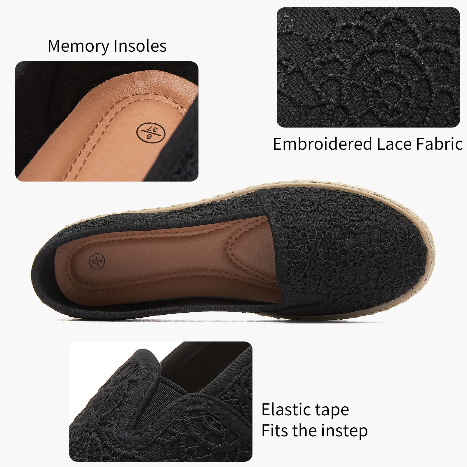 POVOGER Women's Slip-On Loafers - Comfortable Flats Dress Shoes for Women | Perfect for Office, Casual Wear & Travel