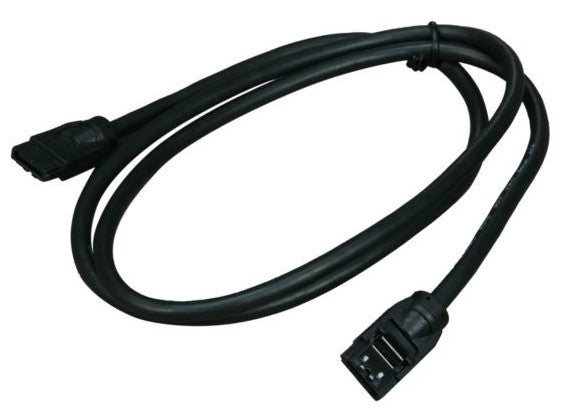 Premium SATA III 6Gbps Data Cable 36 Inch Black Straight to Straight for PC, SSD, HDD - High Speed Transfer for Gaming, Video Editing & Data Backup