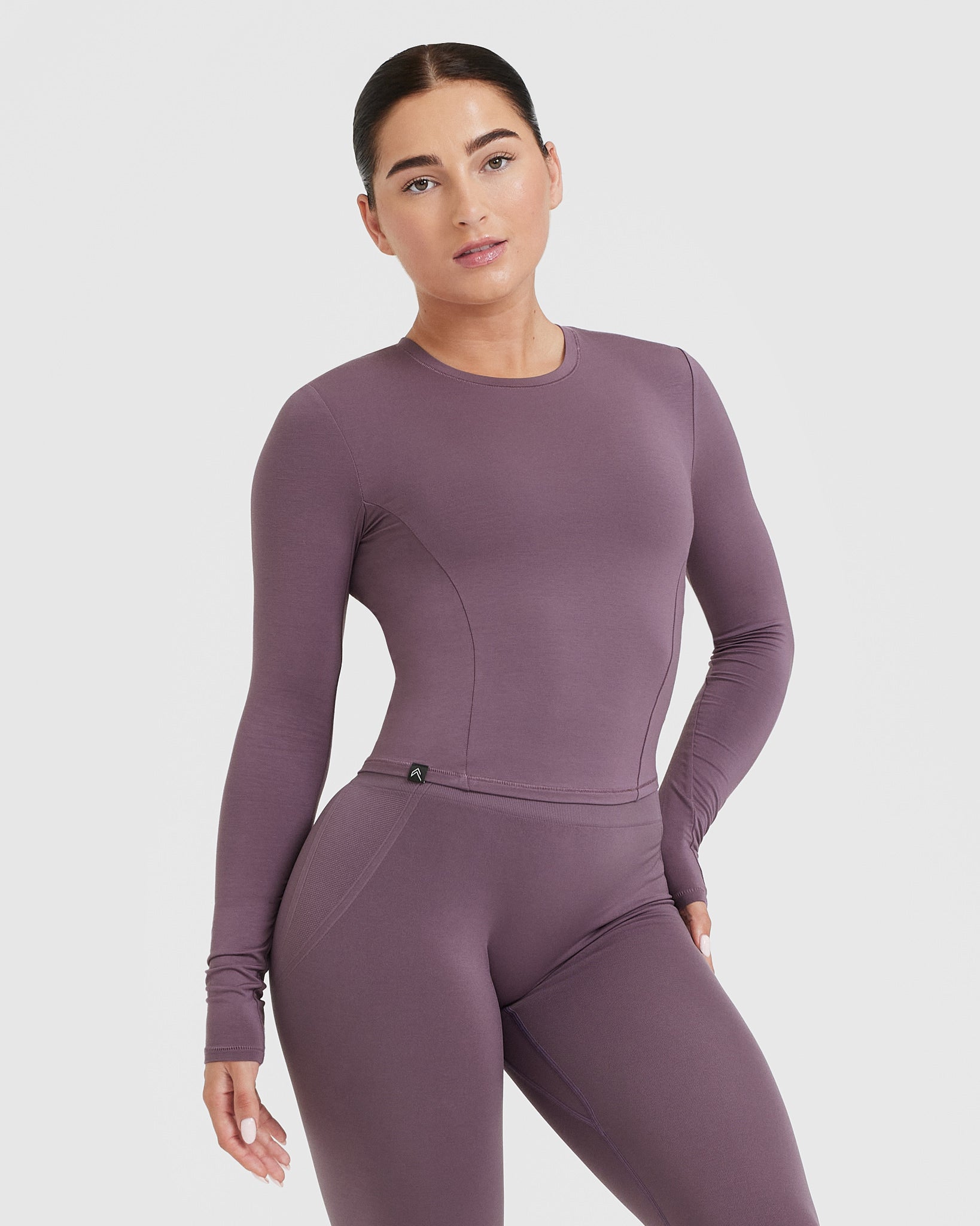 Mellow™ Soft Mid Long Sleeve Top for Women - Vintage Purple Casual Blouse | Perfect for Everyday Wear, Office Outfits & Date Nights