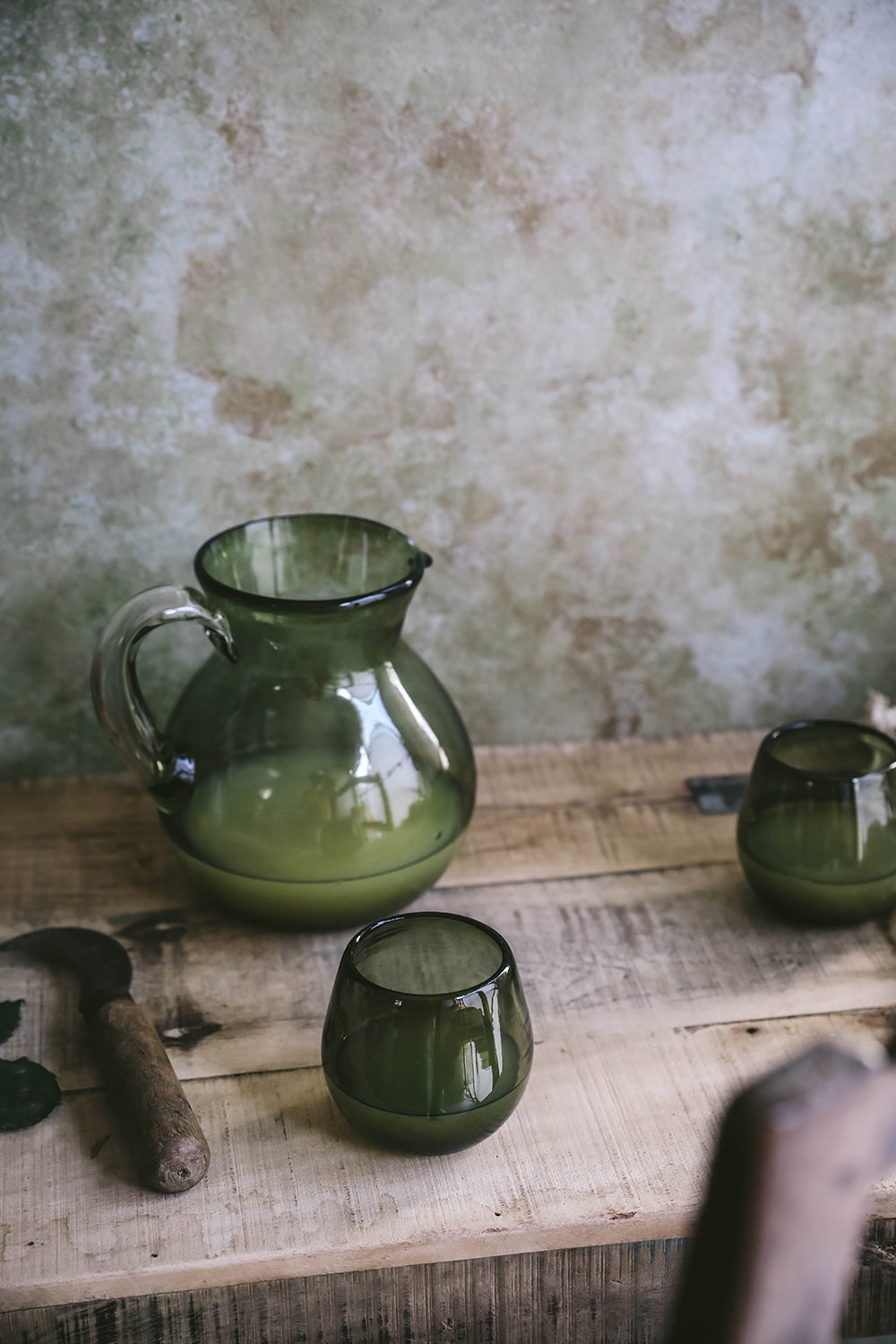 Eco-Friendly Shorty Recycled Glass Olive Oil Bottle - Perfect for Kitchen, Dining & Gifting | Sustainable Home Decor Accessory
