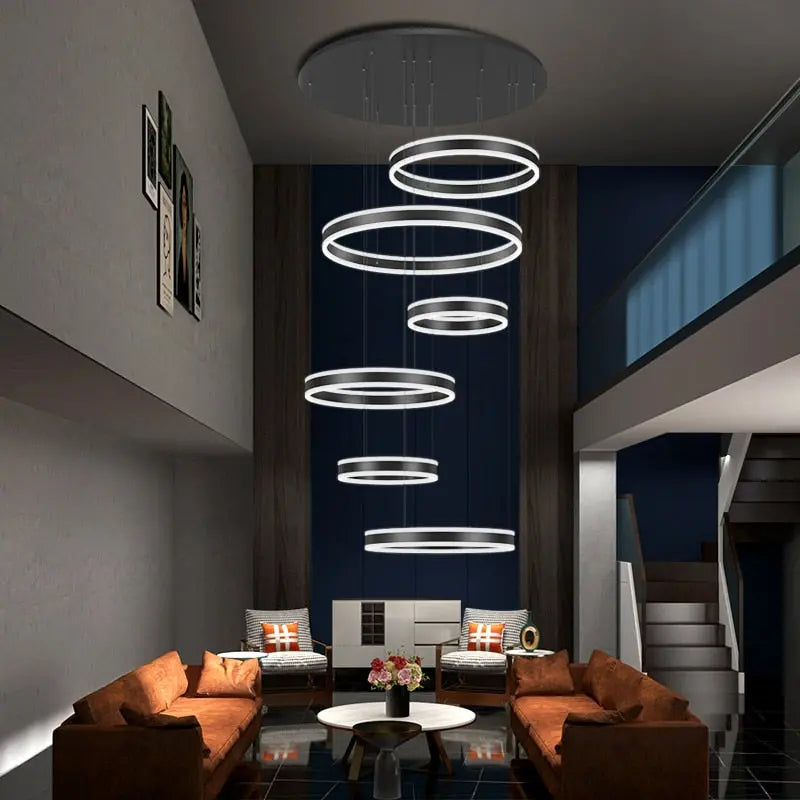 Lucy Modern Staircase Chandelier - Elegant Crystal Pendant Lighting Fixture for Foyer, Hallway & Stairwell | Perfect for Contemporary Home Decor & Luxury Interior Design