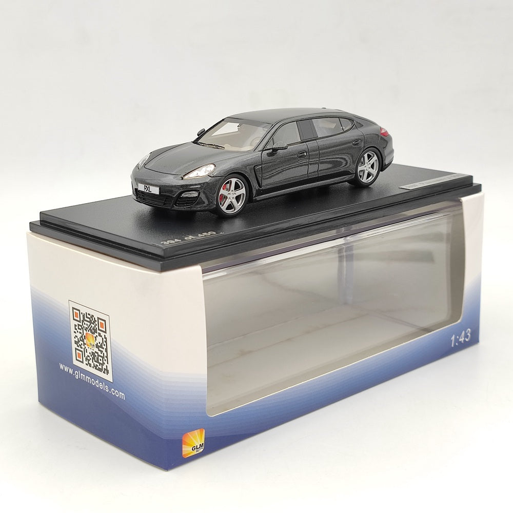 1:43 Scale 2012 Porsche Ruf Panamera RXL Grey Resin Diecast Model Car #214002 - Limited Edition Collectible Toy for Adults, Car Enthusiasts & Gift Ideas | Perfect for Display, Racing Collections & Home Decor