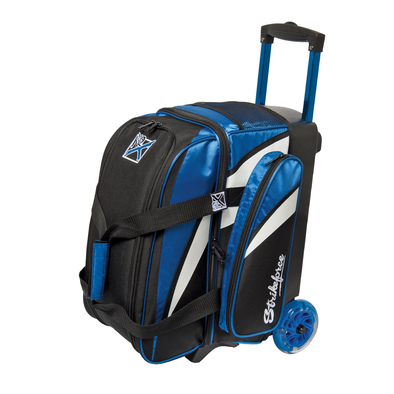 KR Strikeforce Cruiser Smooth Double Roller Luggage with Shoe Compartment & Side Accessory Pocket - Perfect for Business Travel, Gym Bags & Weekend Getaways