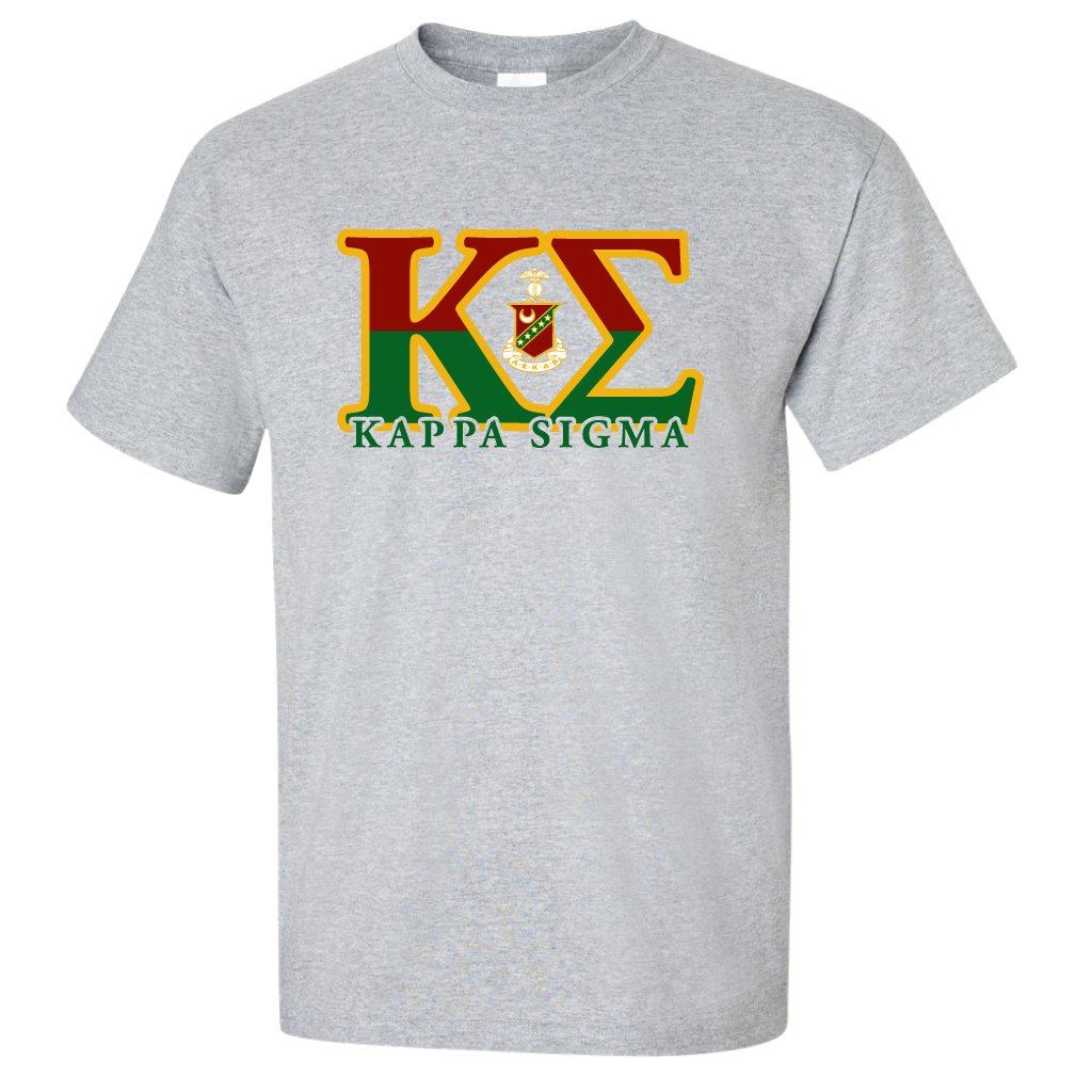 Kappa Sigma Fraternity Short Sleeve T-Shirt - Comfortable Cotton Greek Letter Apparel for College Students, Alumni & Brotherhood Events - Perfect for Rush Week, Campus Wear & Frat Parties