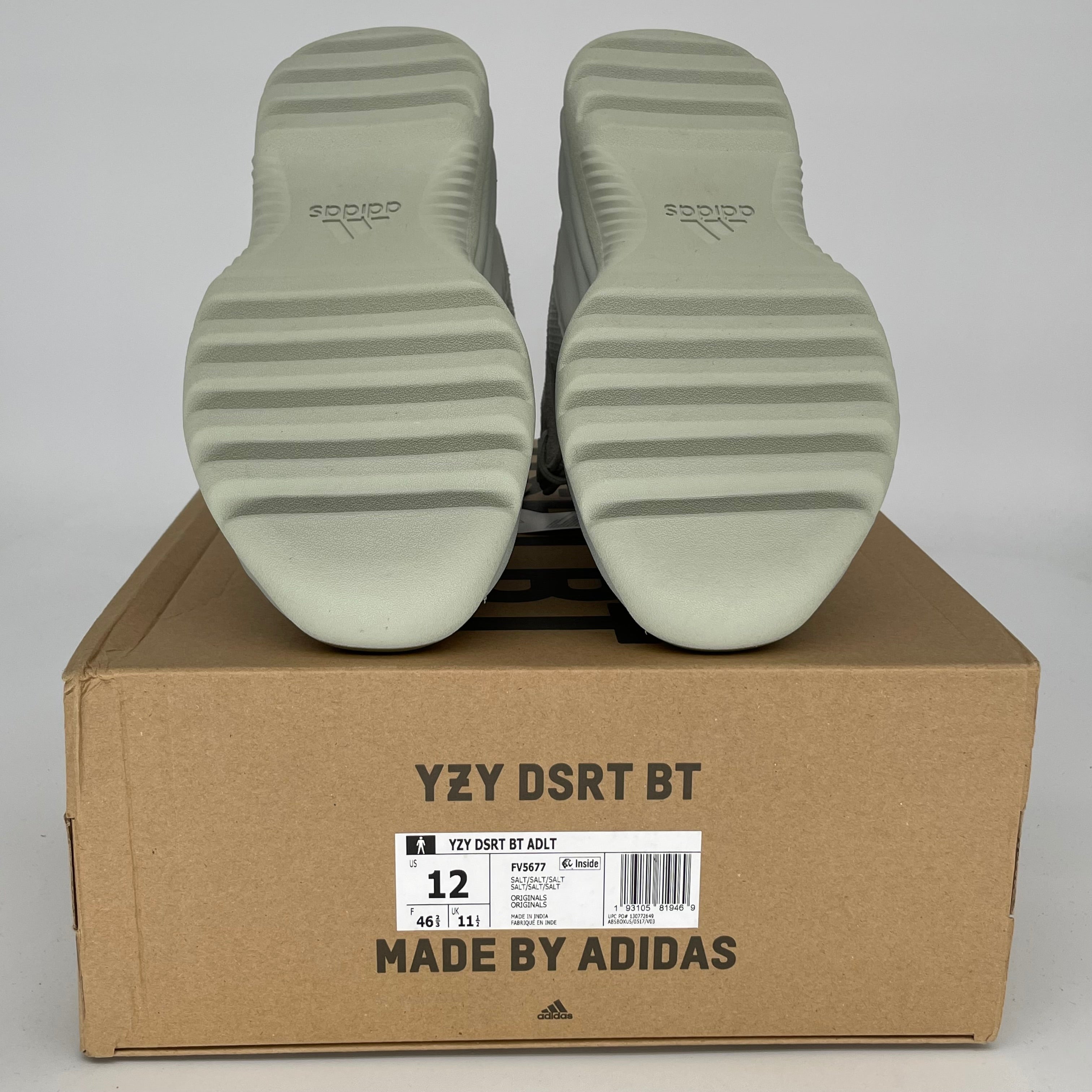Adidas Yeezy Desert Boot Salt Men's Size 12 FV5677 - Stylish & Comfortable Hiking & Outdoor Adventure Footwear