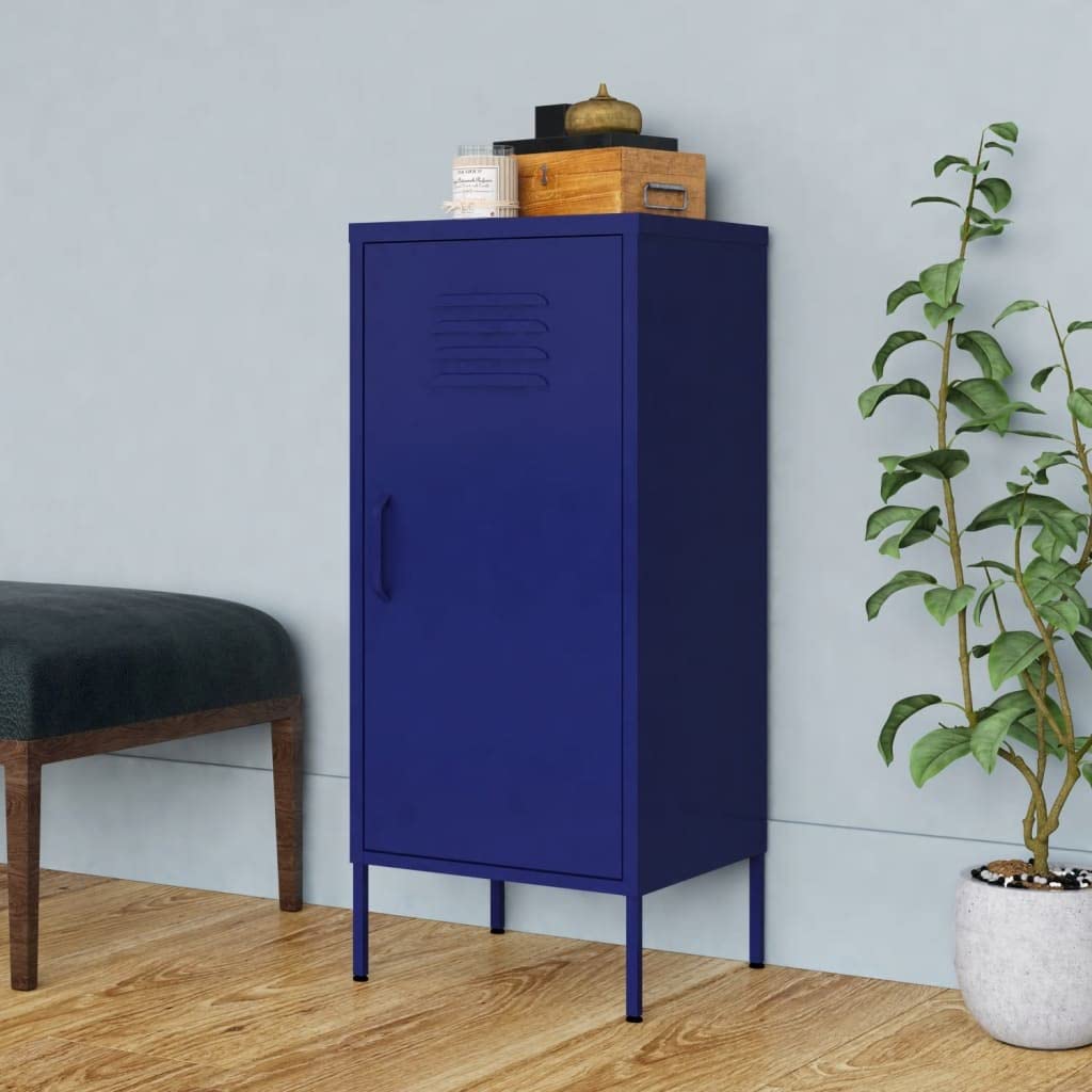 Navy Blue Steel Storage Cabinet 16.7