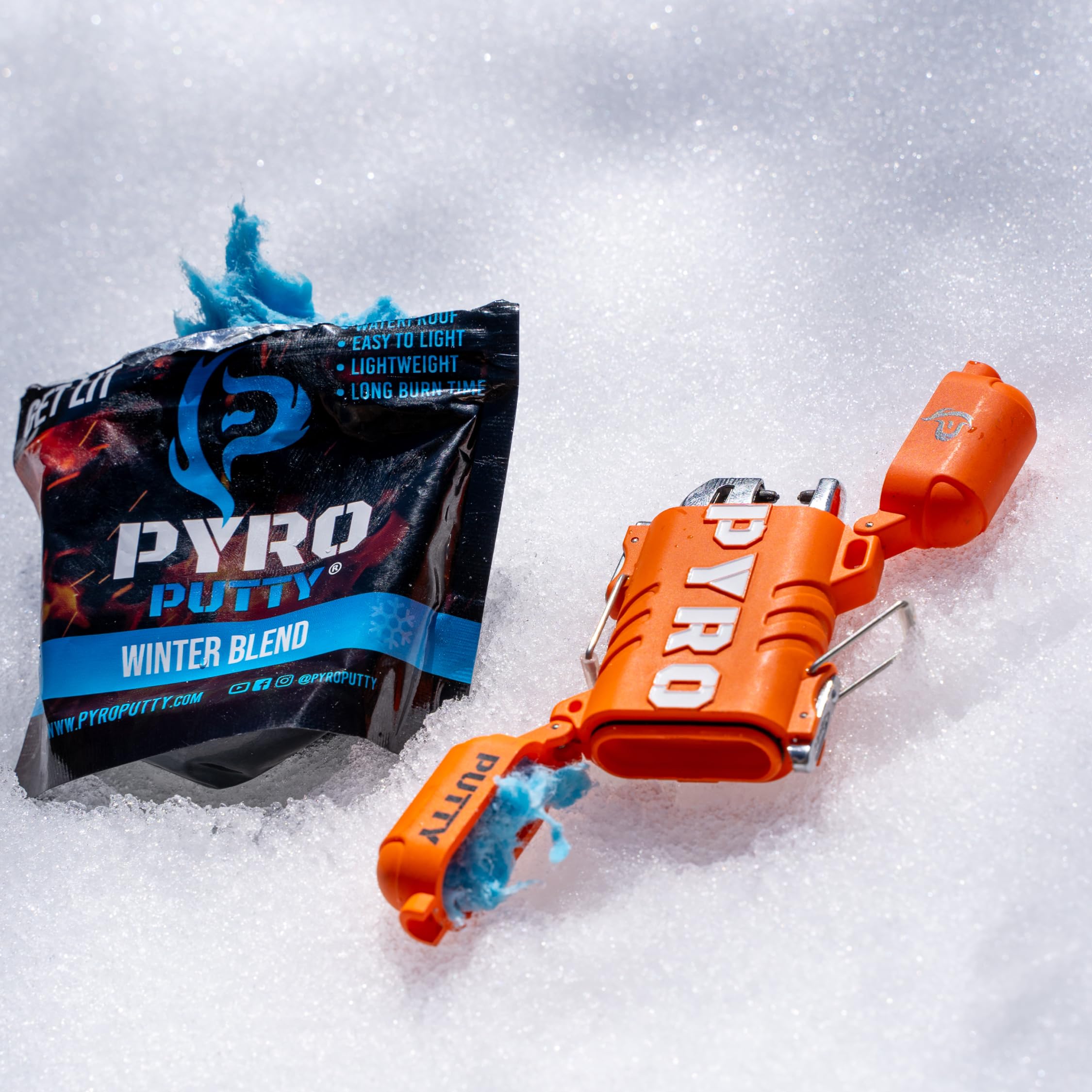 Pyro Putty Stow and Go Rechargeable ARC Lighter: Waterproof Fire Starter for Survival, Backpacking, and Outdoor Adventures - Includes Single Use Summer Putty for Camping, Hiking, and Emergency Preparedness