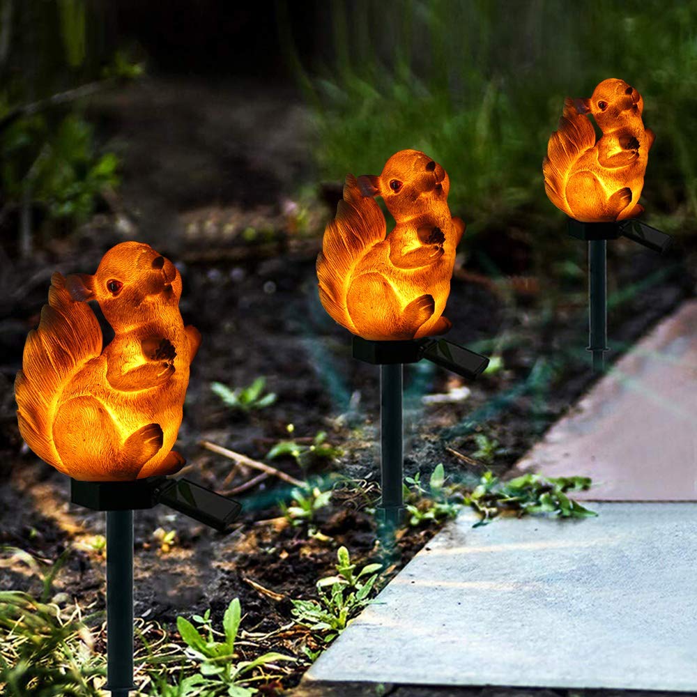 Ubersweet® Solar Powered Outdoor LED Lights - Waterproof Garden Solar Night Lights for Lawn, Pathway & Landscape Decoration | Energy Efficient & Weather Resistant for Patio, Yard & Backyard Lighting