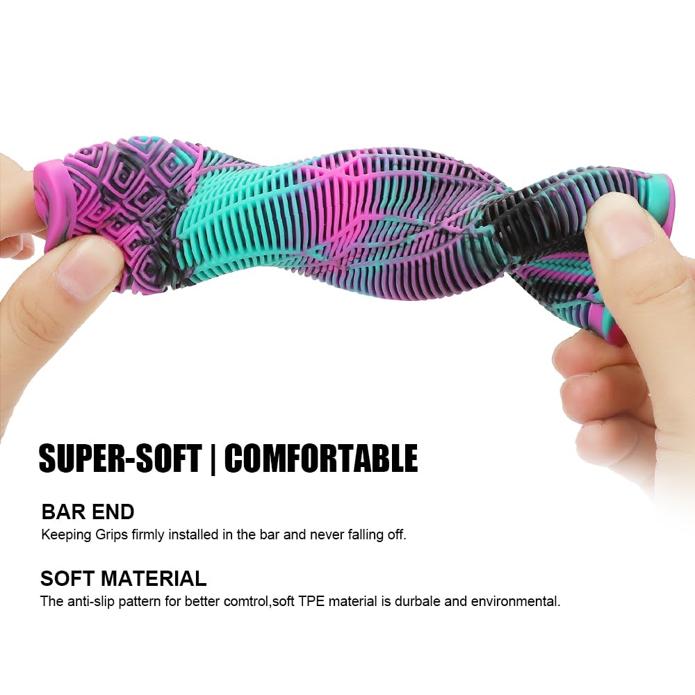 Premium Scooter Grips - 160mm Soft Handlebar Grips for Pro Stunt Kick Scooters, BMX & Mountain Bikes | Non-Slip Comfort Grip for Extreme Riding & Urban Commuting