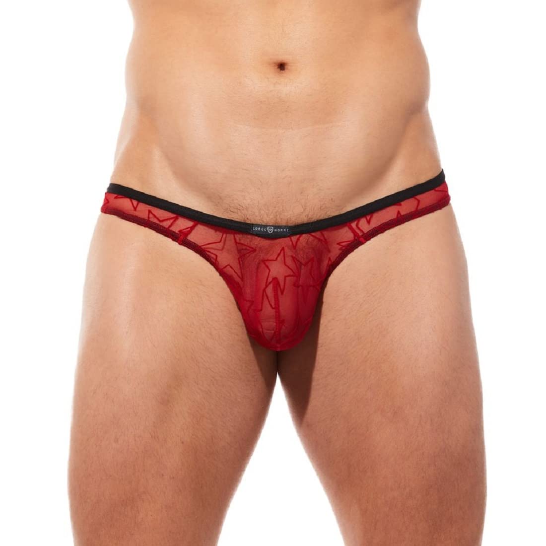 Men's Red Starr Thong - Comfortable & Sexy Underwear for Everyday Wear, Sleepwear & Special Occasions
