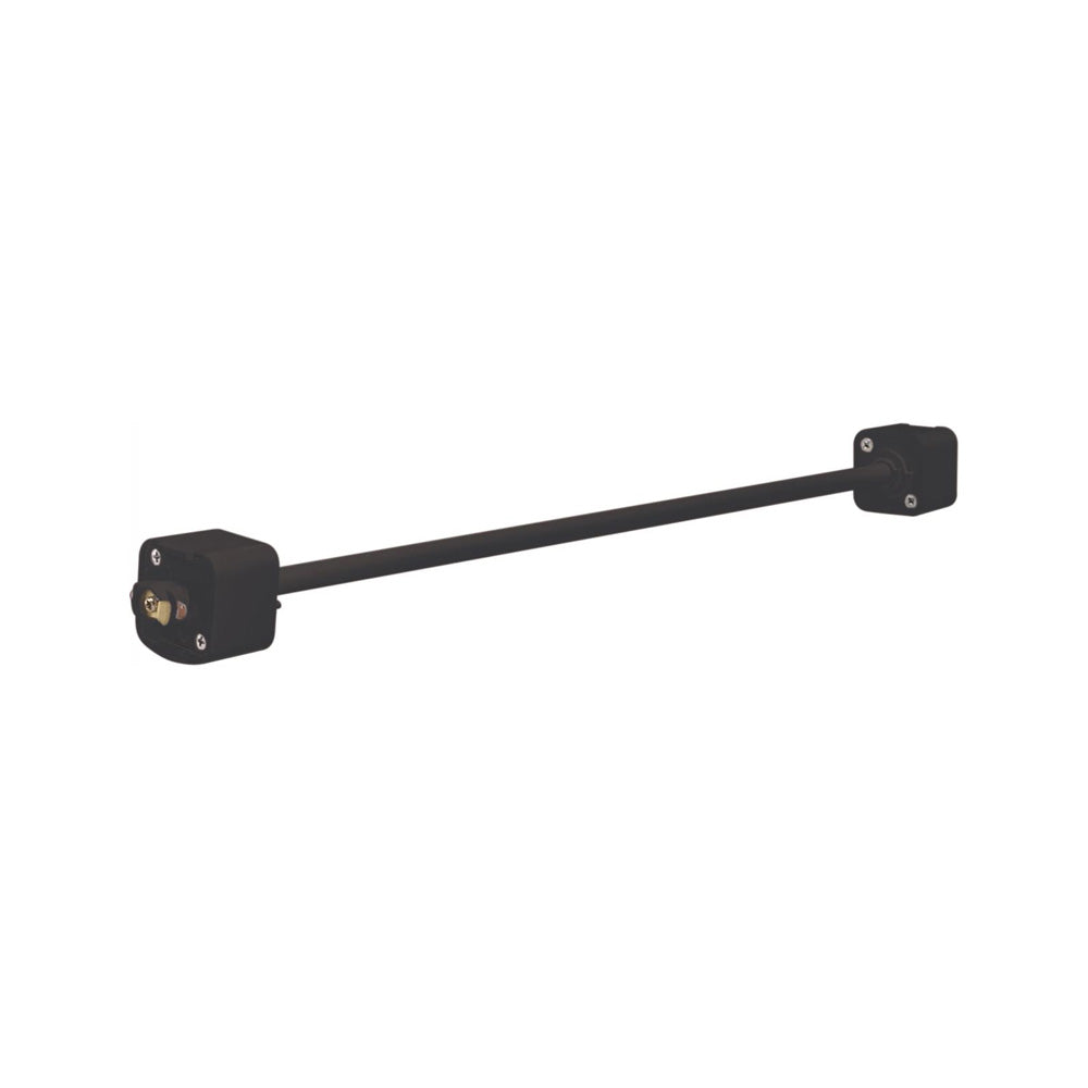 18-Inch Black Extension Wand for Track Lighting - Adjustable Length for Home, Office & Retail Display Lighting