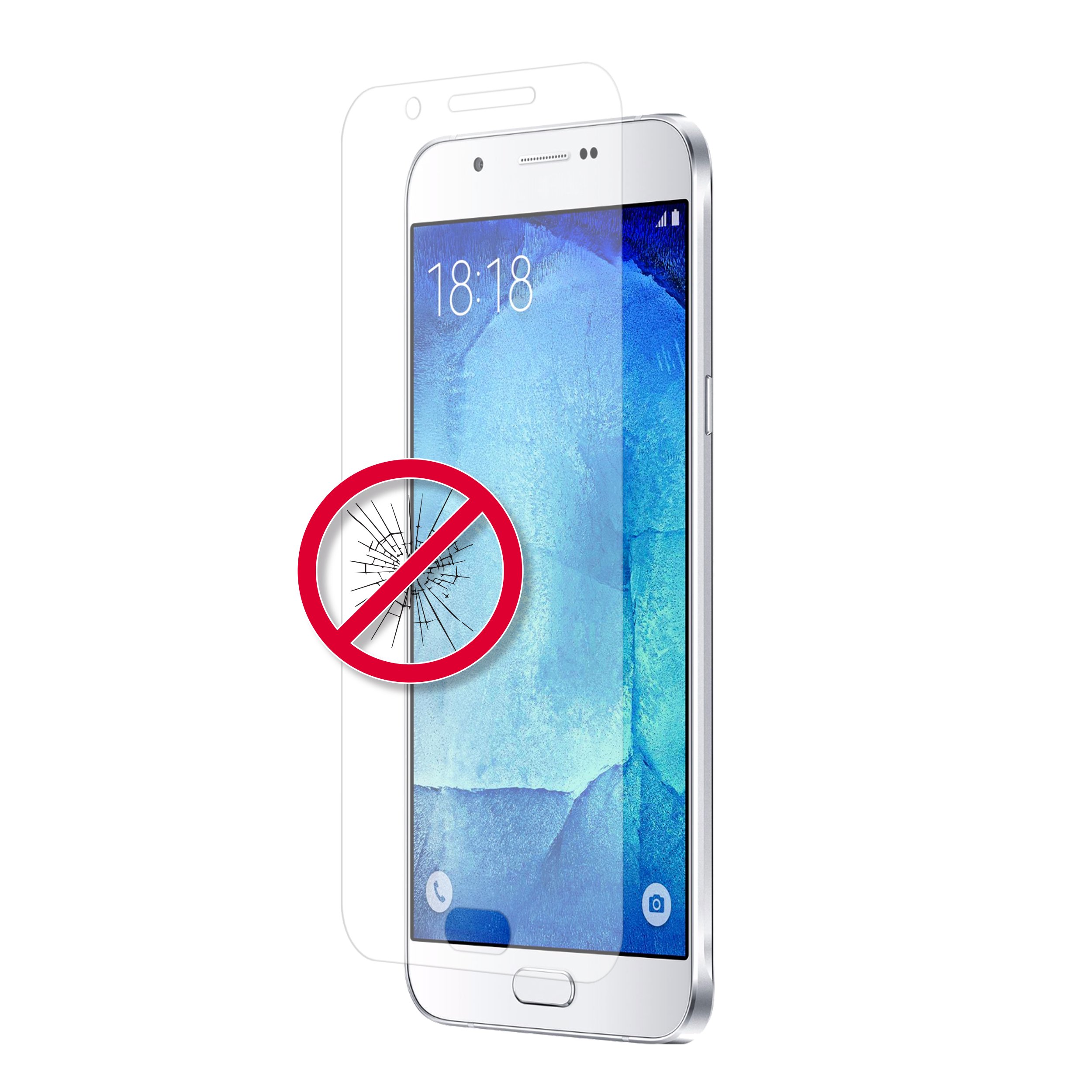 Galaxy A8 Tempered Glass Screen Protector - HD Clear for Daily Use